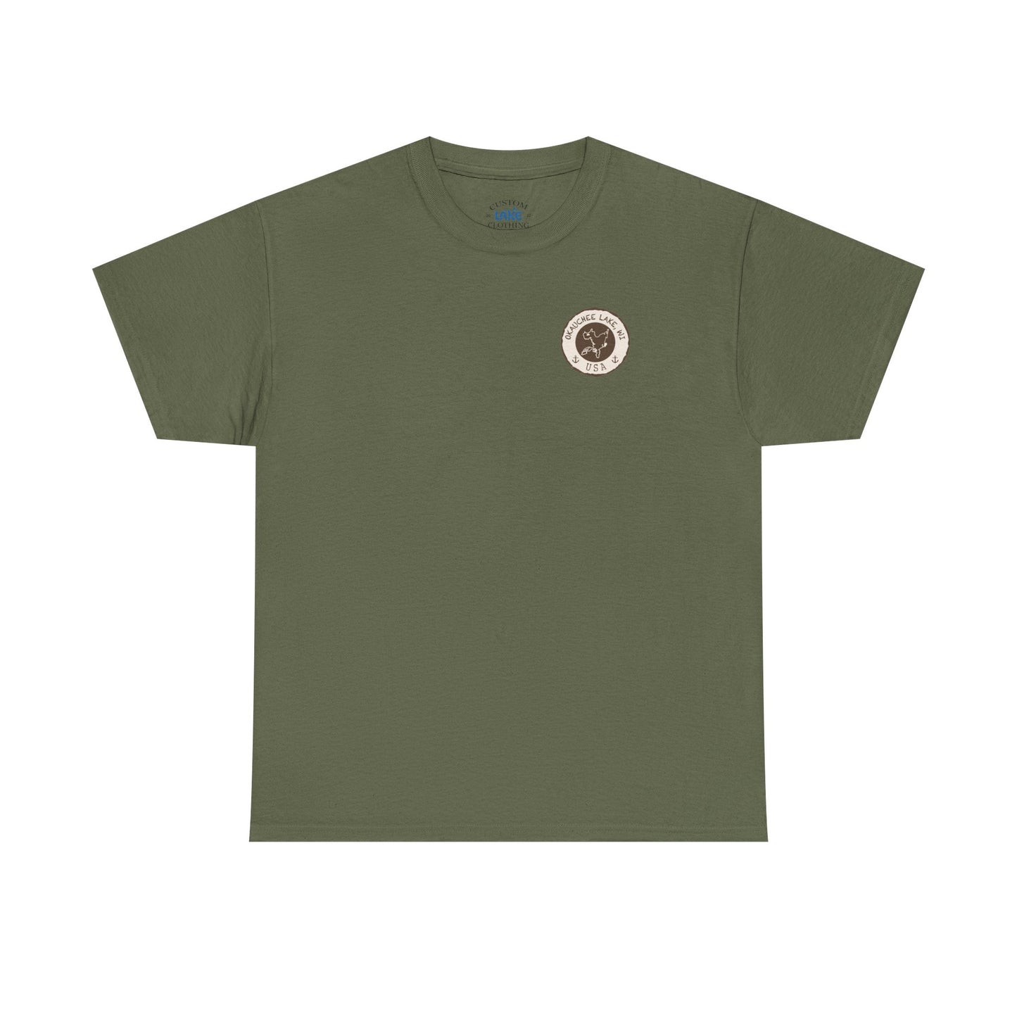 Okauchee Lake Unisex Heavy Tee - Vintage Postmark Style