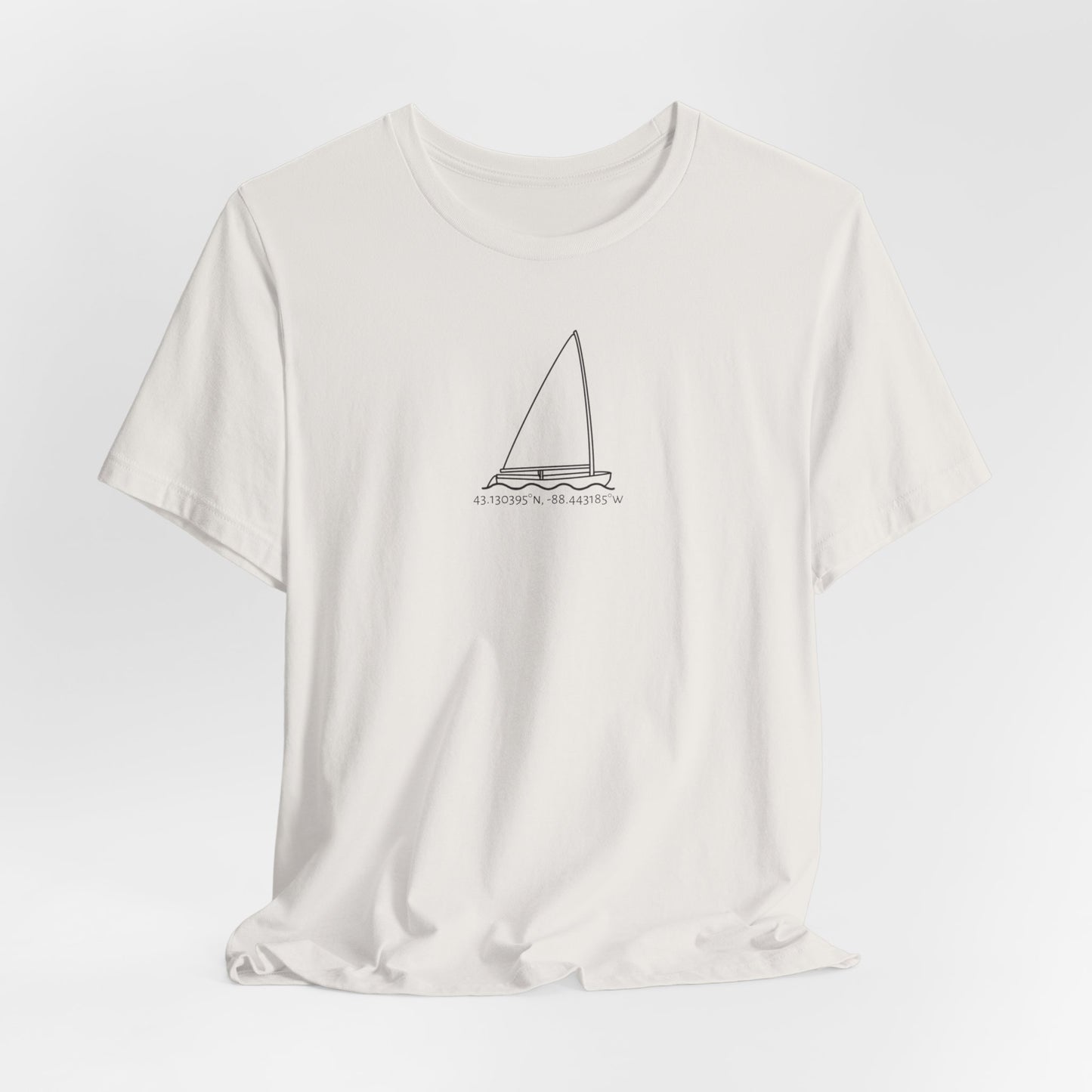 Sailboat Finn Model Type Unisex Lightweight Short Sleeve Tee