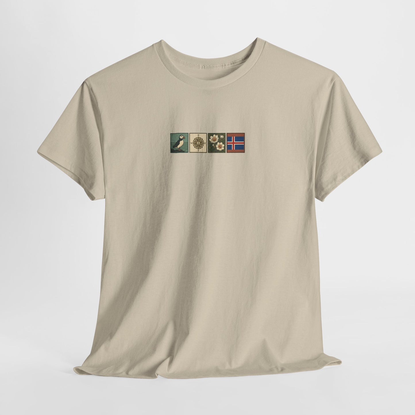 Iceland Vik - 4 panel front design - Unisex Heavy Cotton Tee
