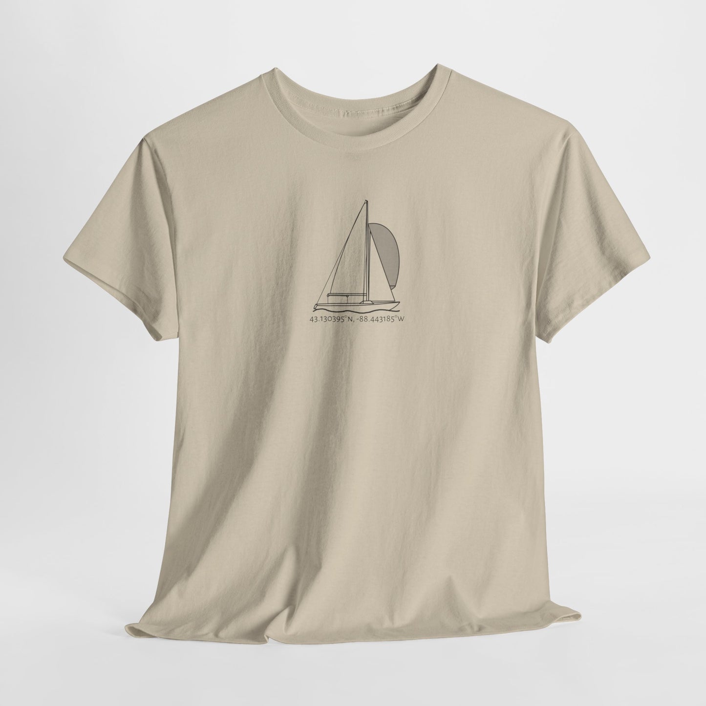 Sailboat Yngling Model Unisex Heavy Cotton Tee