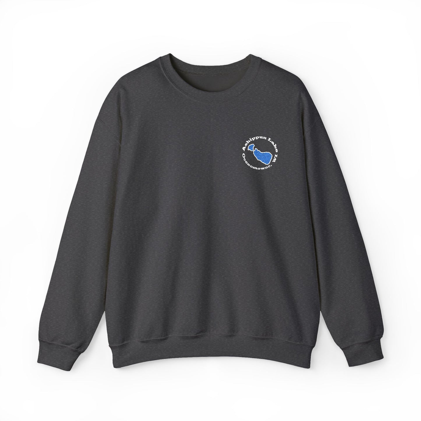 Ashippun Lake Embroidered Crewneck