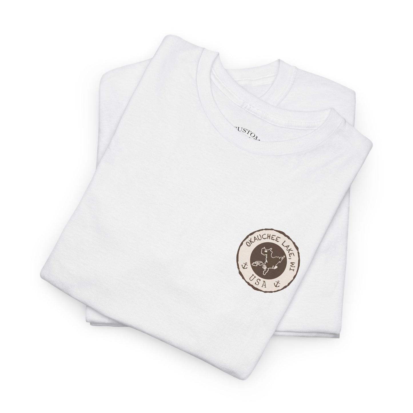 Okauchee Lake Unisex Heavy Tee - Vintage Postmark Style