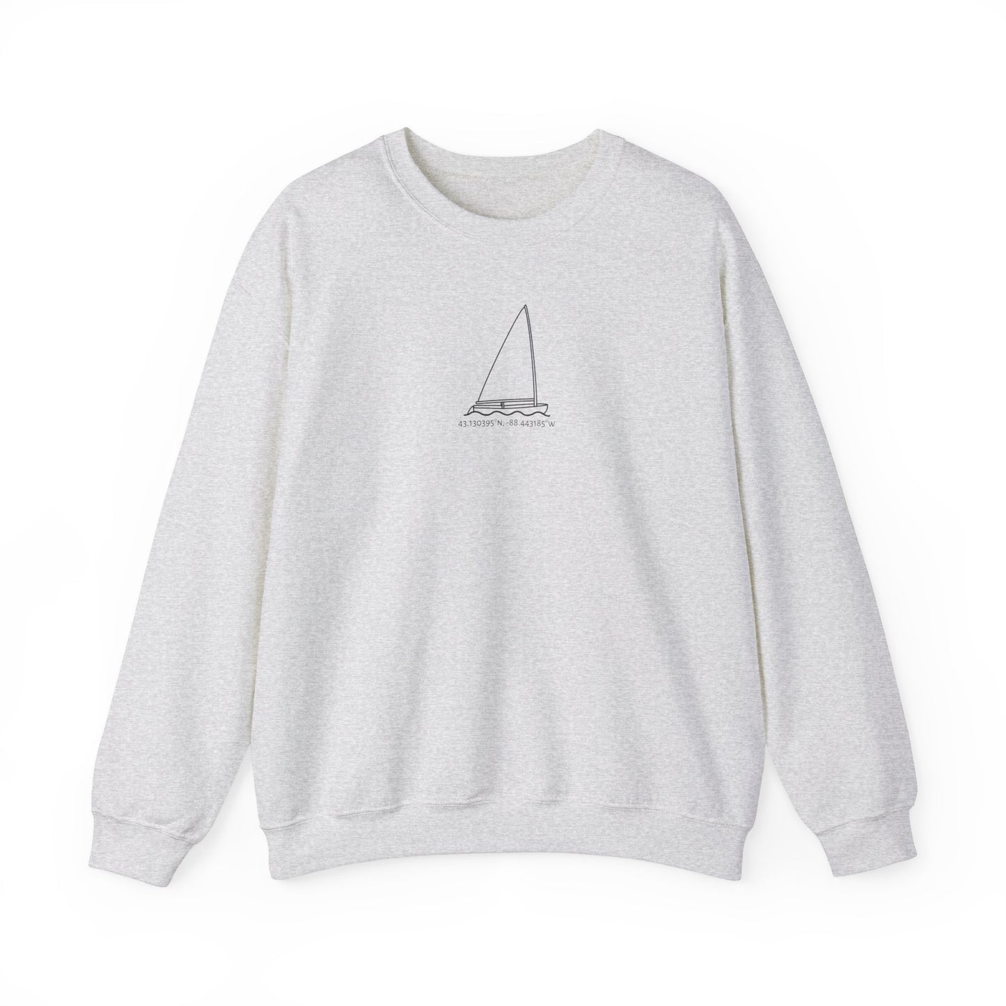 Sailboat Finn Model Type Unisex Heavy Blend™ Crewneck Sweatshirt