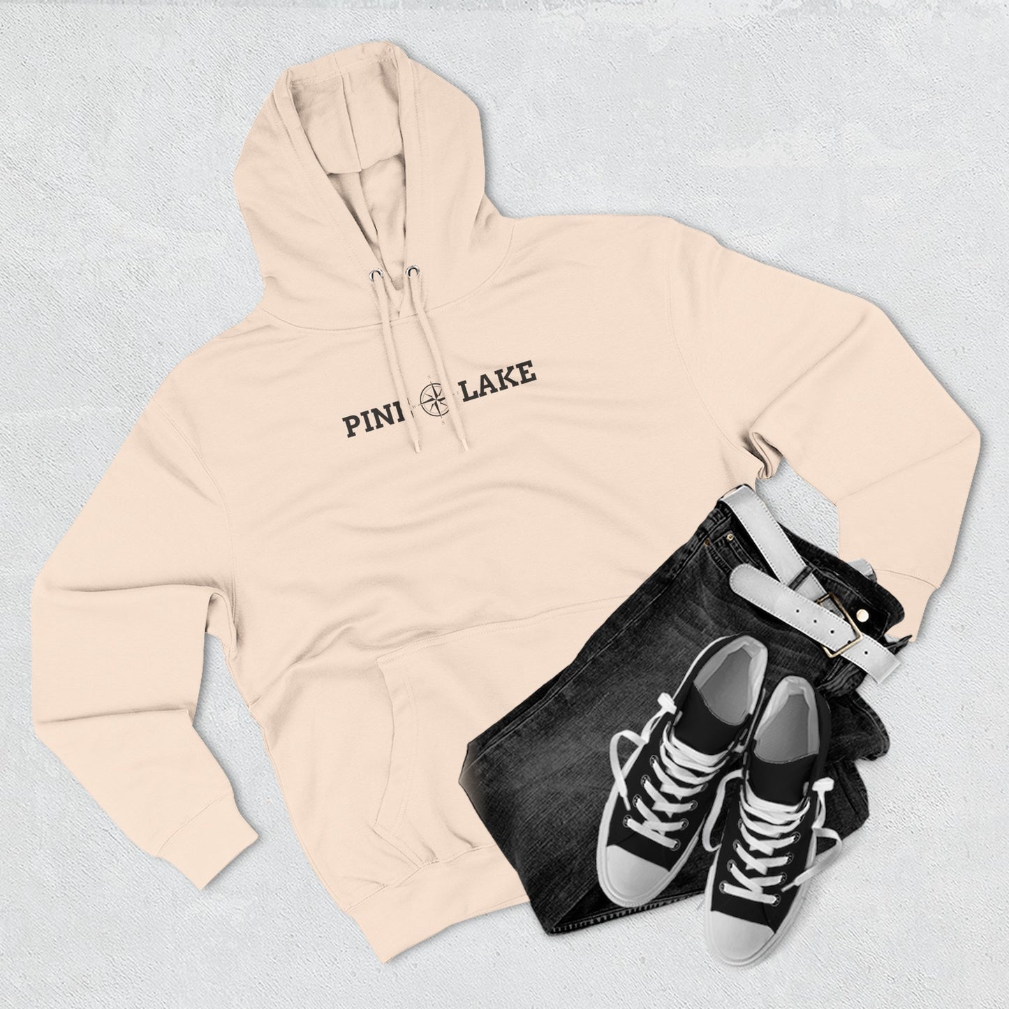 Three Panel Fleece Hoodie - Lane Seven