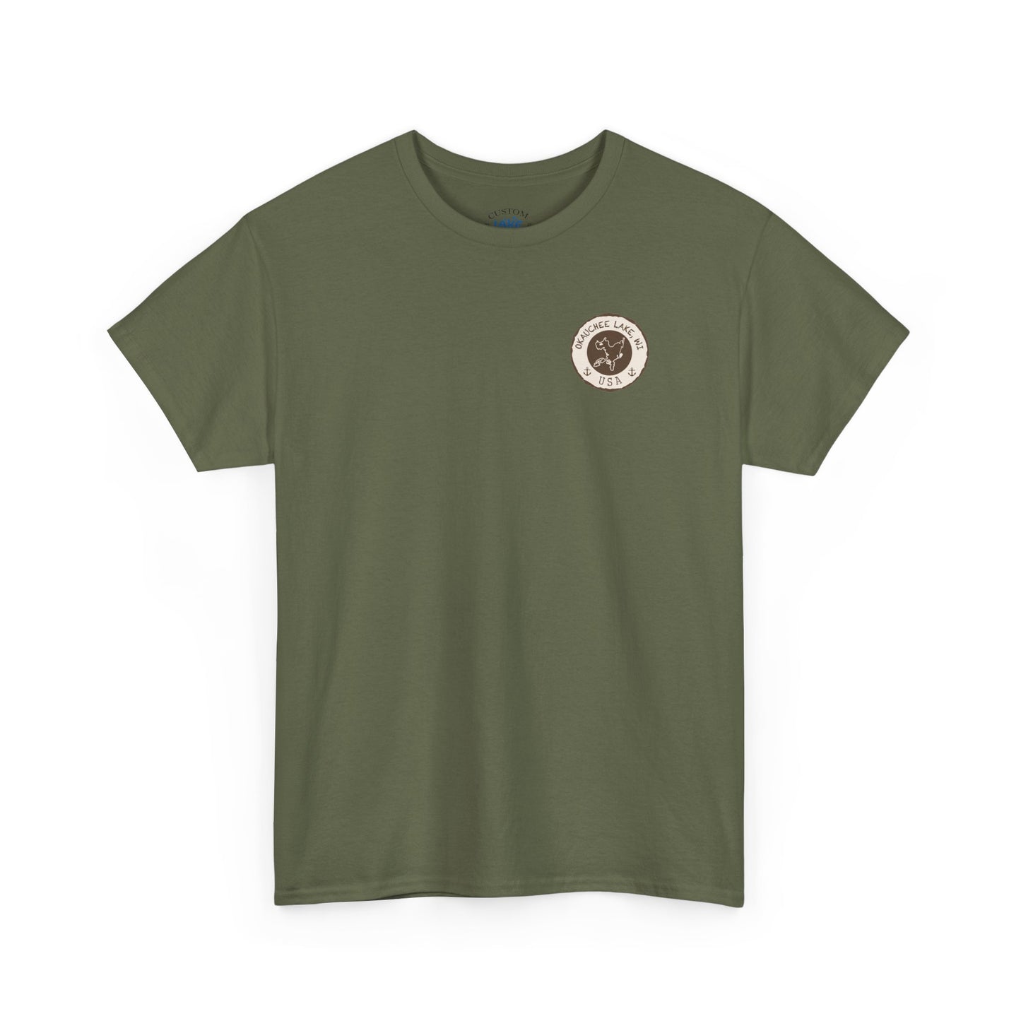 Okauchee Lake Unisex Heavy Tee - Vintage Postmark Style