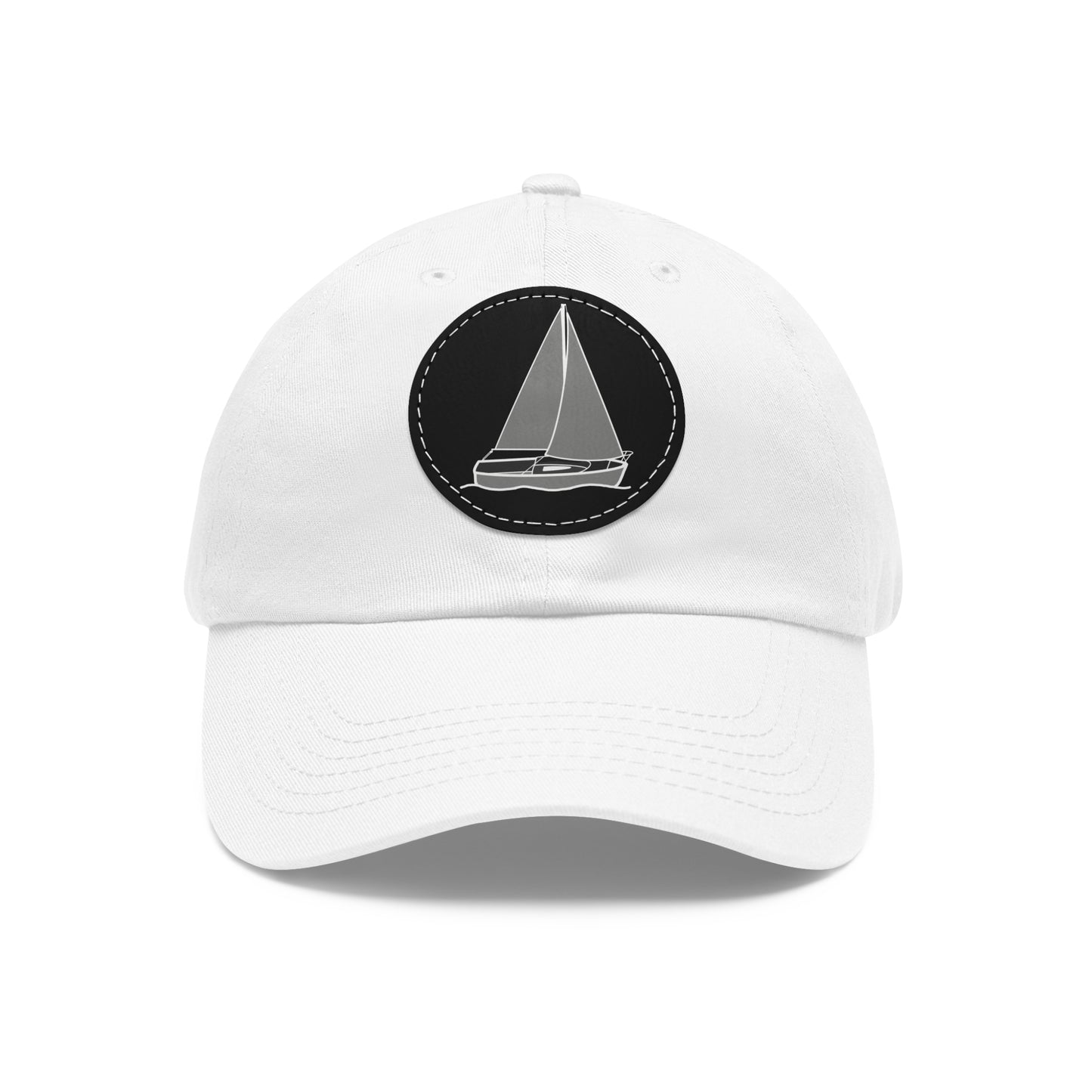 Sailboat Comfort model Hat with Leather Patch (Round)