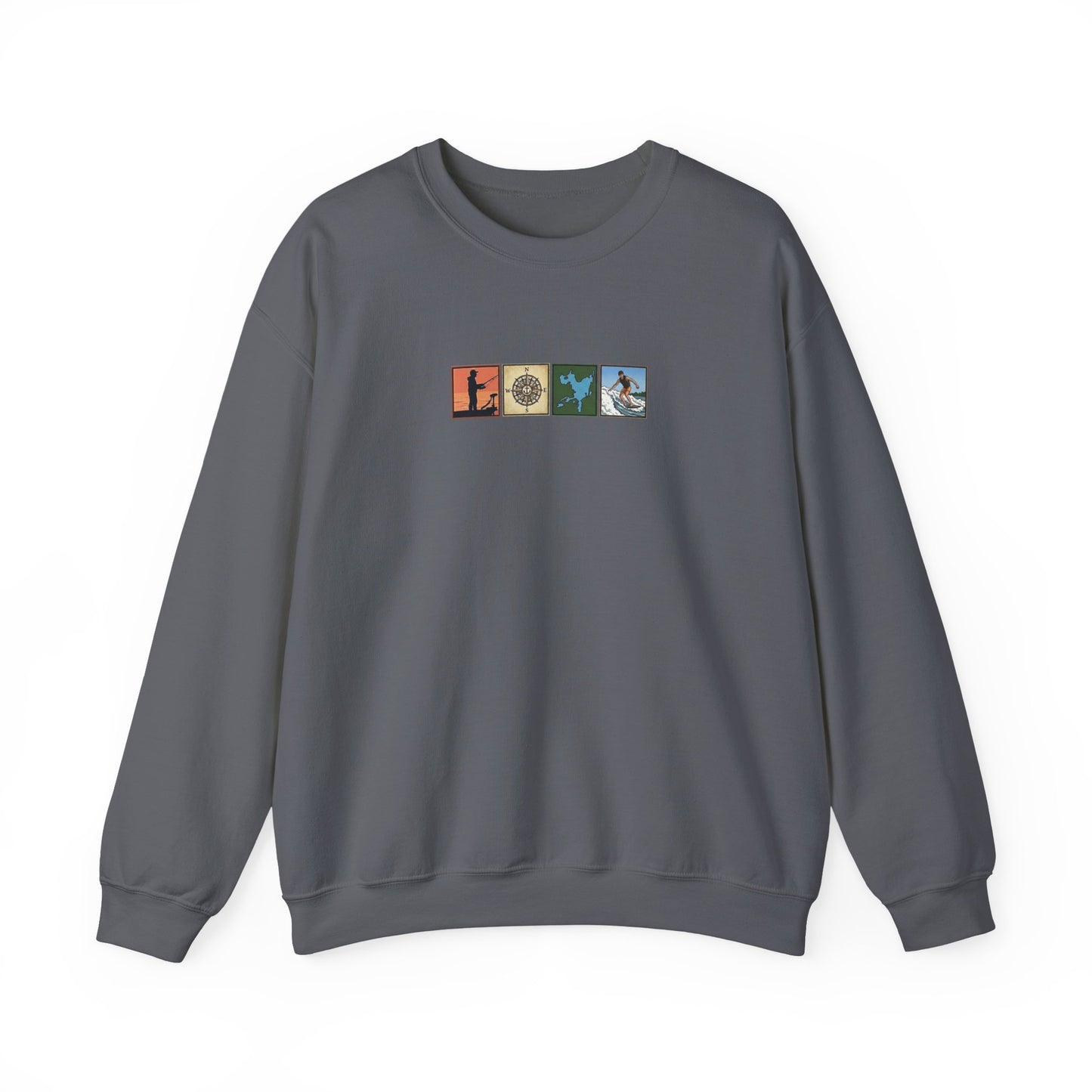 Okauchee Lake "Icons Style" - Gildan Crewneck Sweatshirt