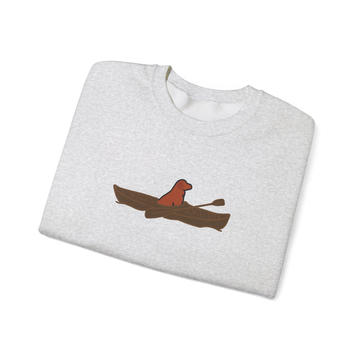 "Lucy the Lab" Kayak Dog Pewaukee Lake - Unisex Heavy Blend™ Crewneck Sweatshirt