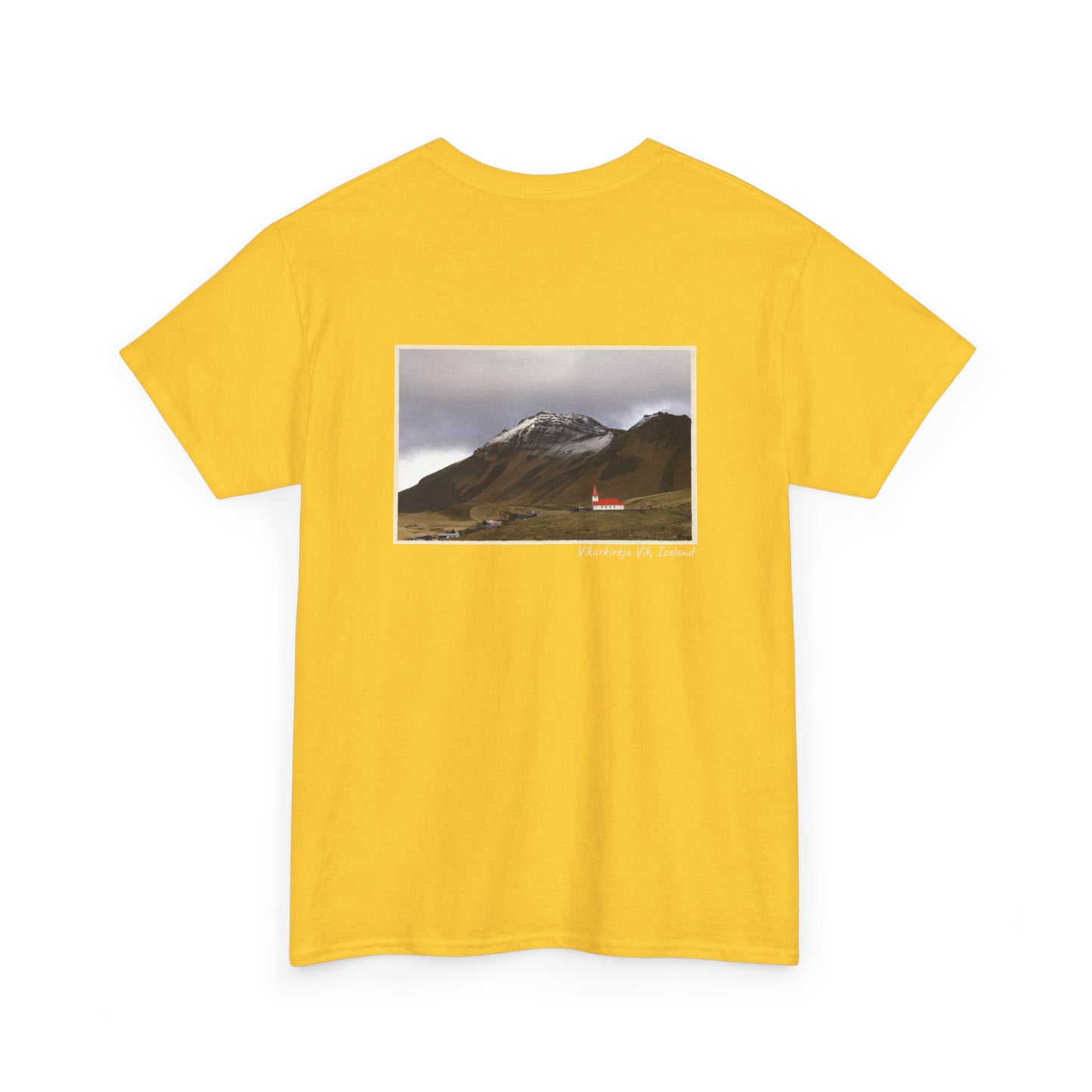 Iceland Vik - 4 panel front design - Unisex Heavy Cotton Tee