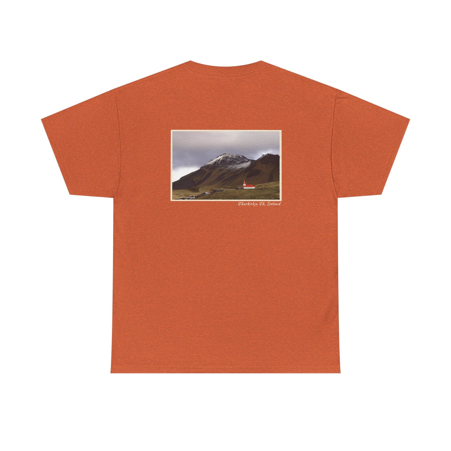 Iceland Vik - 4 panel front design - Unisex Heavy Cotton Tee