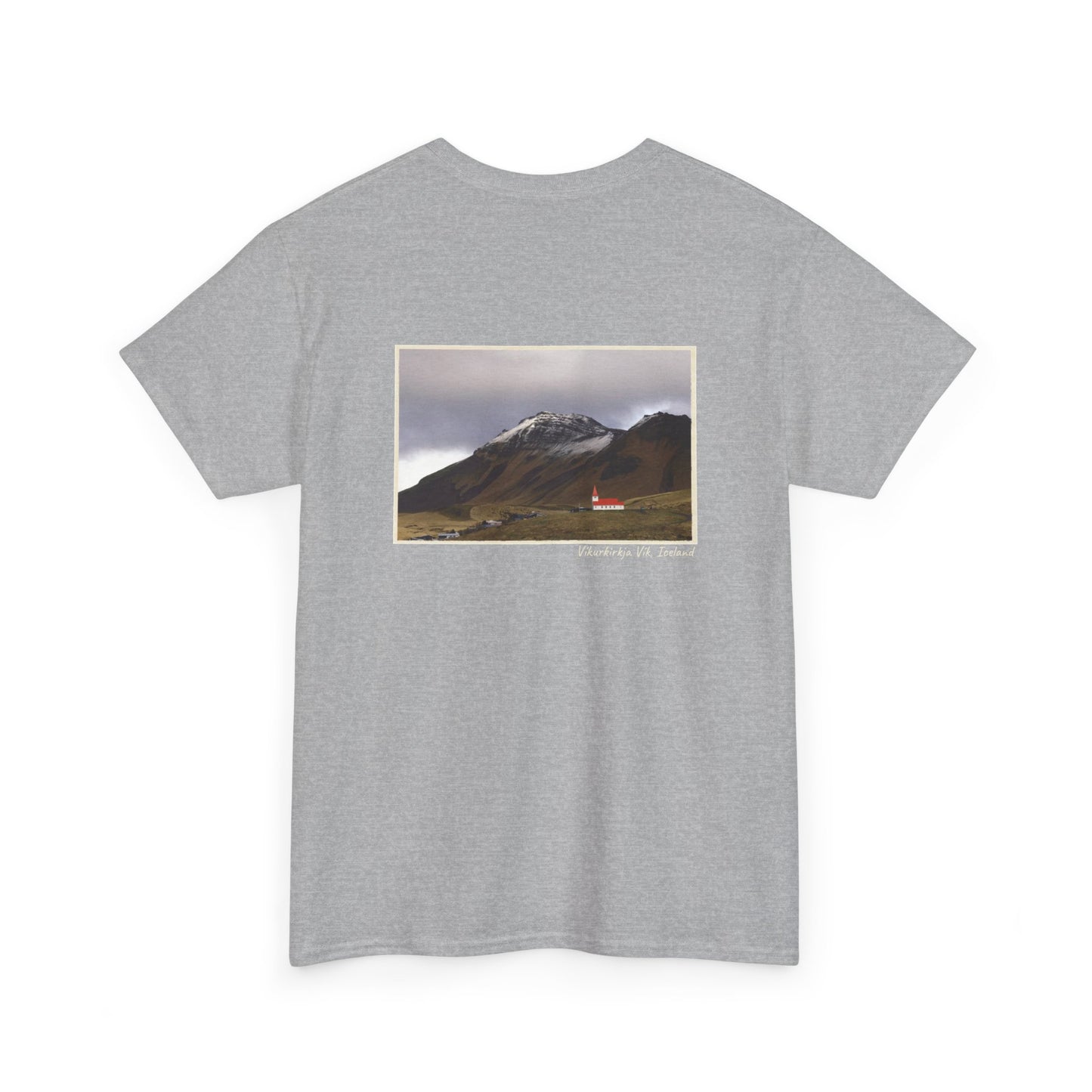 Iceland Vik - 4 panel front design - Unisex Heavy Cotton Tee