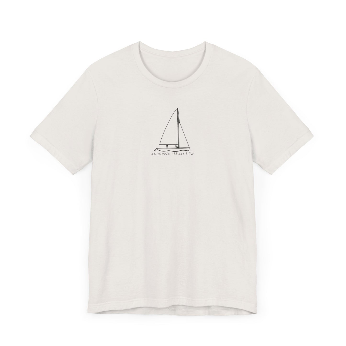 Sailboat 470 Model Type Unisex Lightweight Short Sleeve Tee