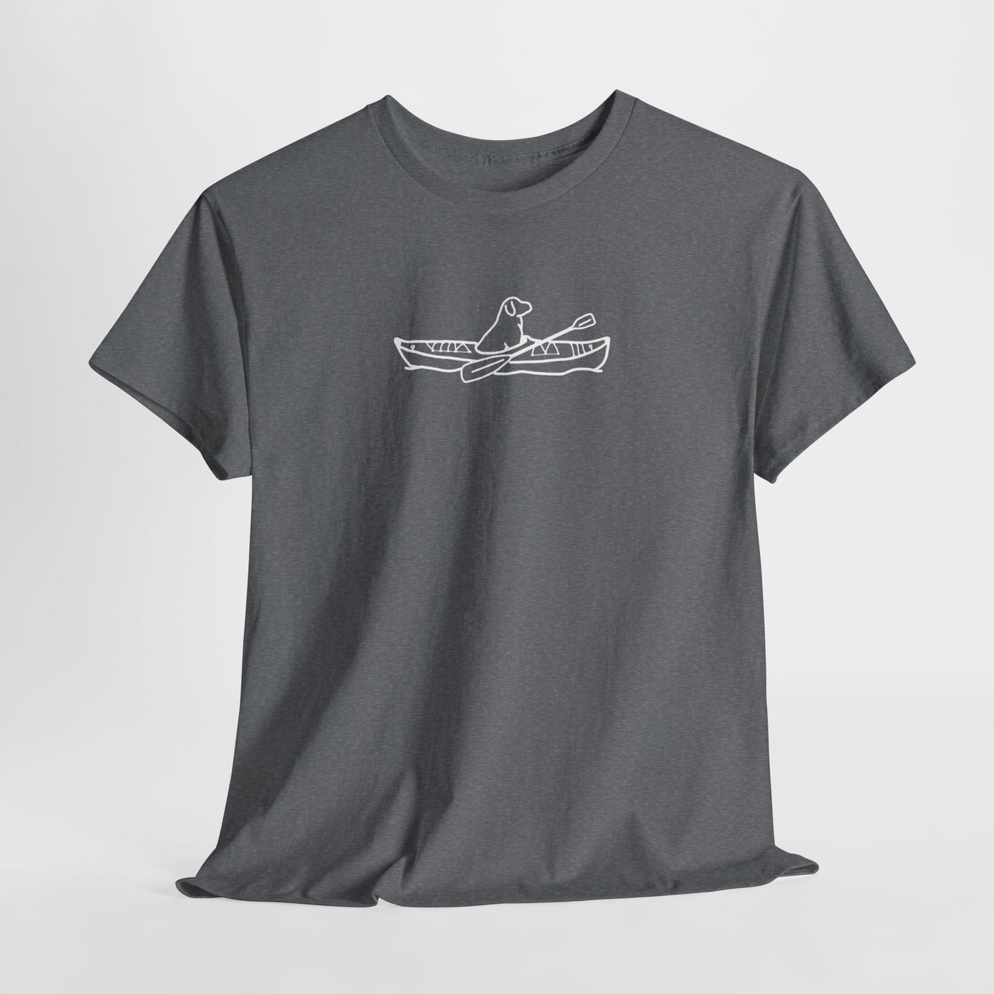 Kayak Dog Lab Unisex Heavy Cotton Tee