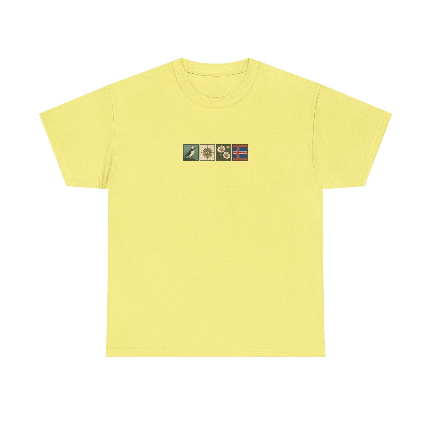Iceland Vik - 4 panel front design - Unisex Heavy Cotton Tee