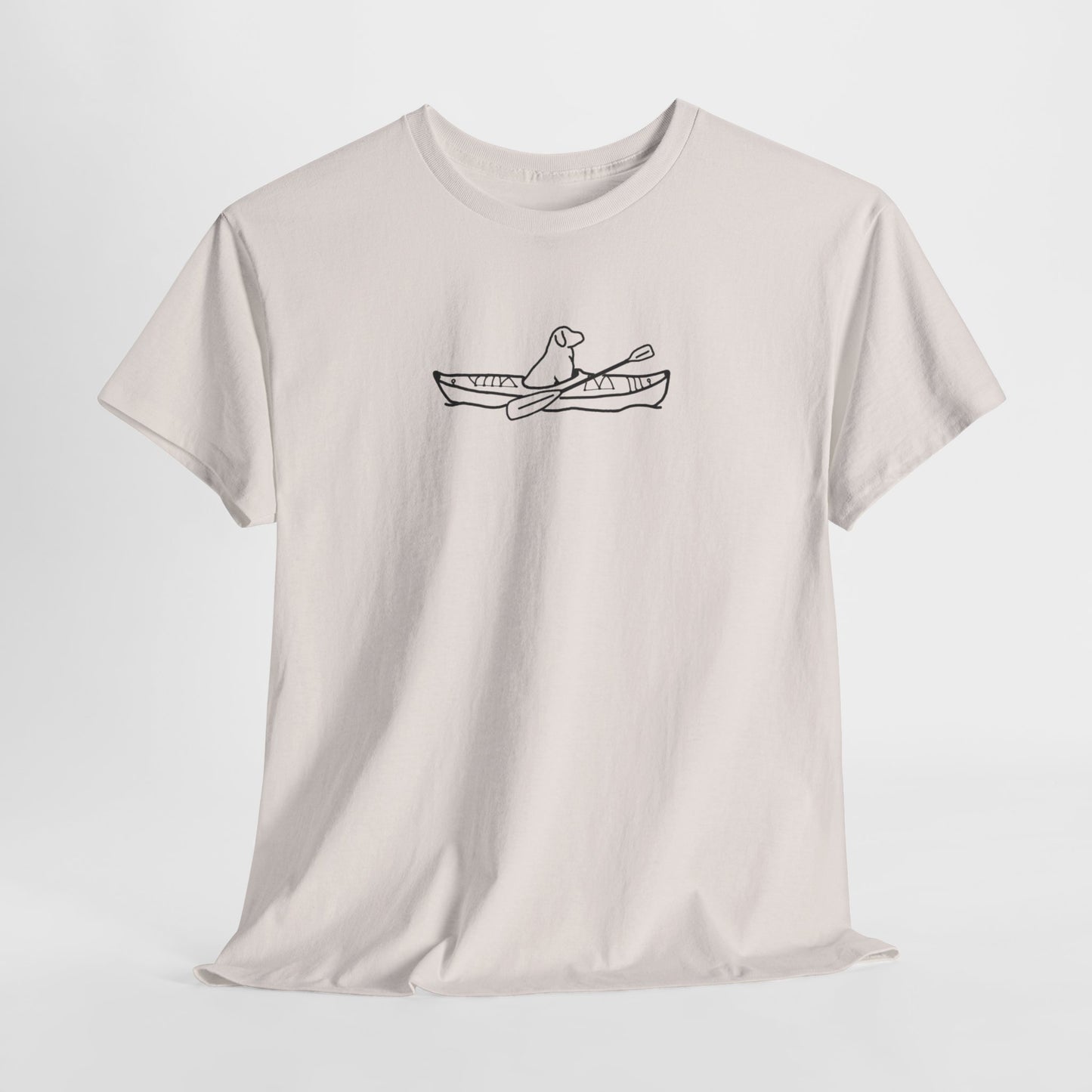 Kayak Dog Lab Unisex Heavy Cotton Tee