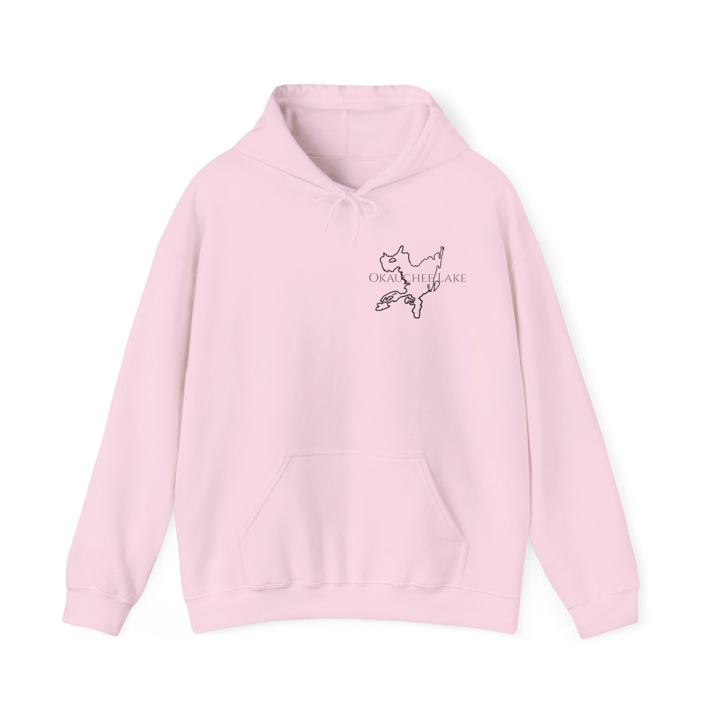 Trolling Motor Fishing, Bite or Beer - Okauchee Lake Unisex Heavy Blend Hooded Sweatshirt
