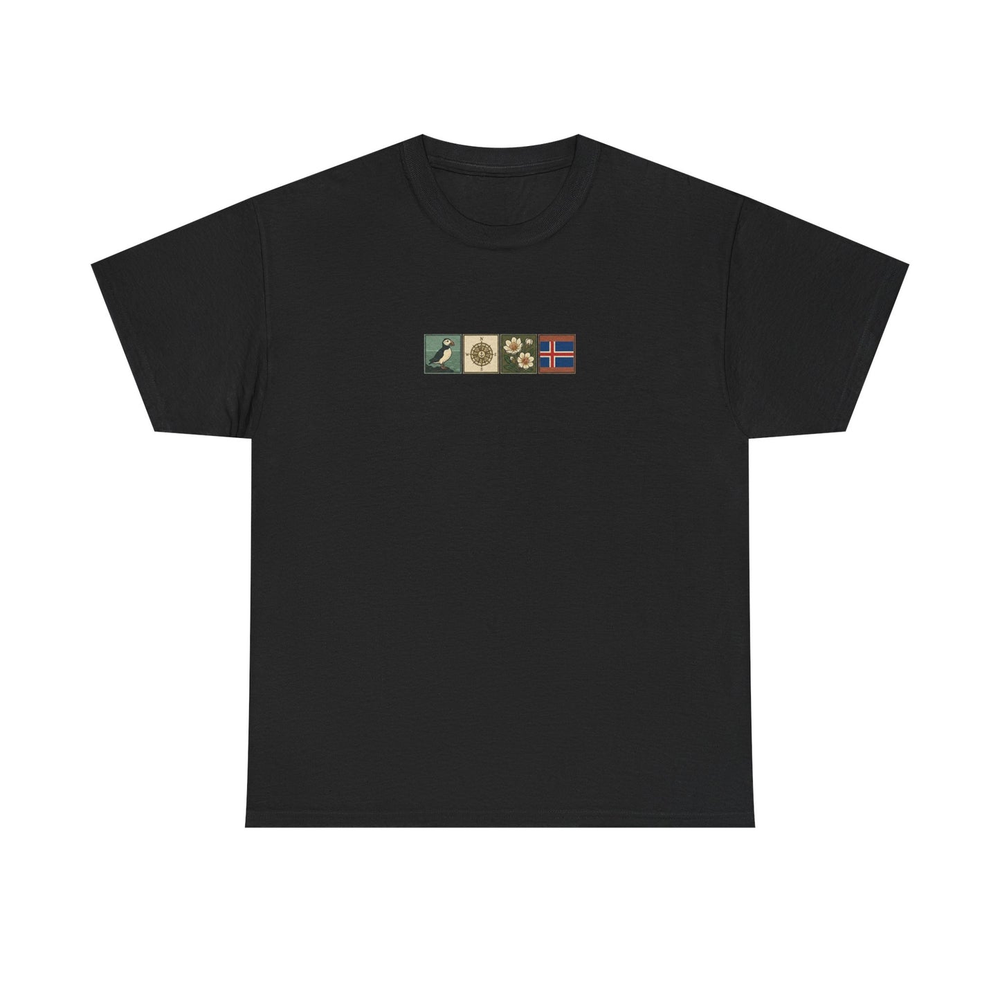 Iceland Vik - 4 panel front design - Unisex Heavy Cotton Tee
