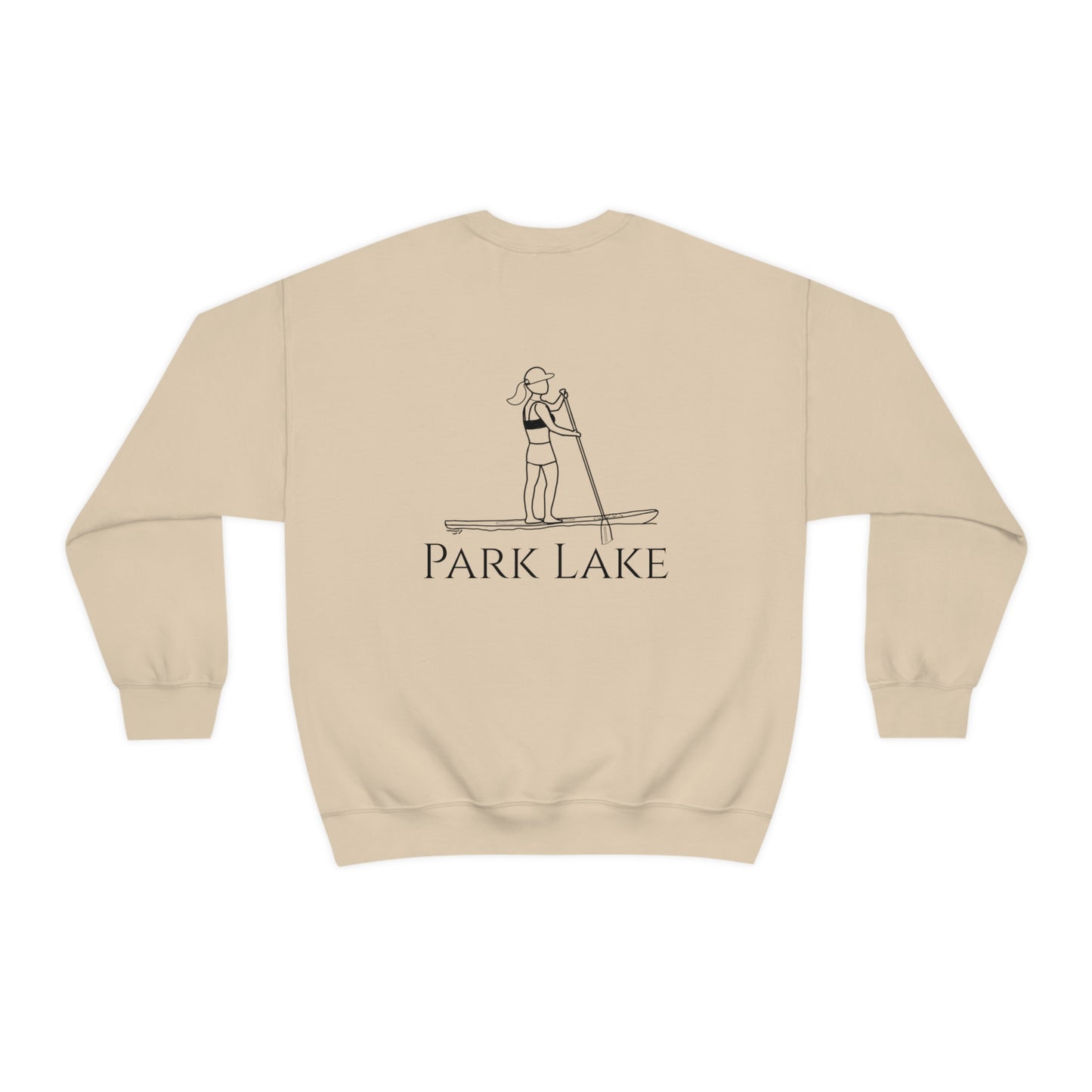 Paddle Board Girl - Park Lake Unisex Heavy Blend™ Crewneck Sweatshirt