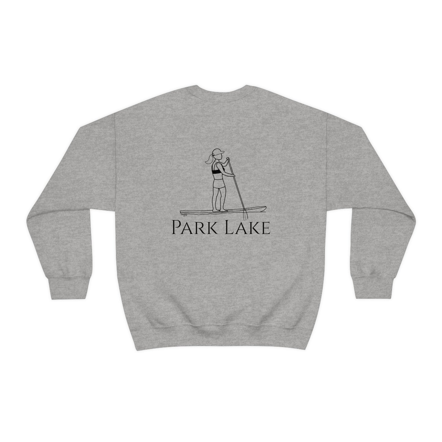 Paddle Board Girl - Park Lake Unisex Heavy Blend™ Crewneck Sweatshirt