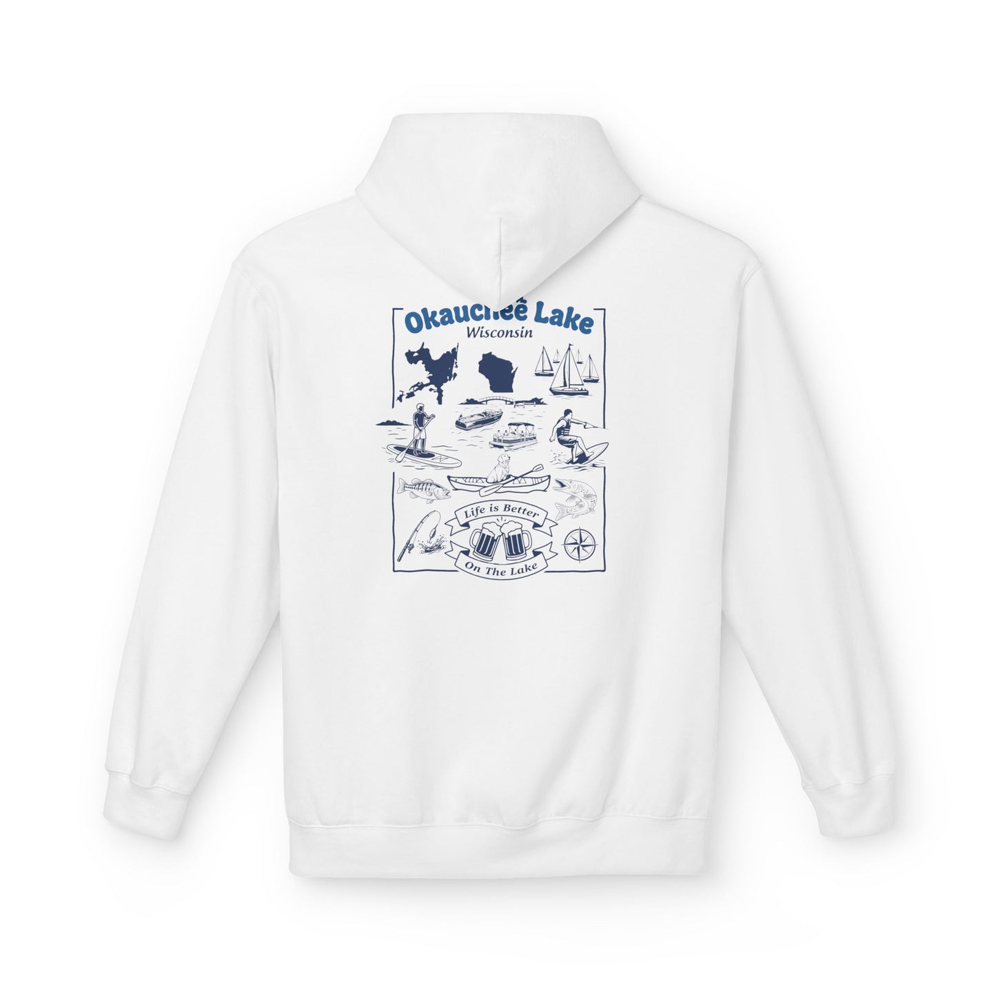 Okauchee Lake Midweight Travel Hoodie -  FD Style #1 (CLC)
