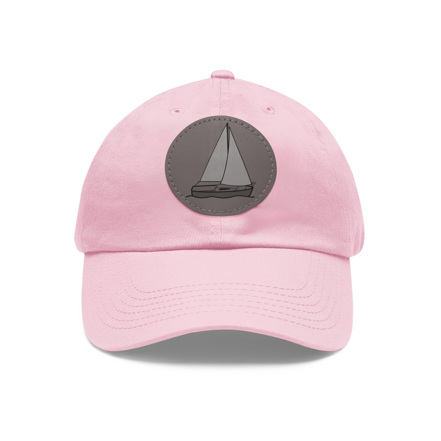 Sailboat Comfort model Hat with Leather Patch (Round)