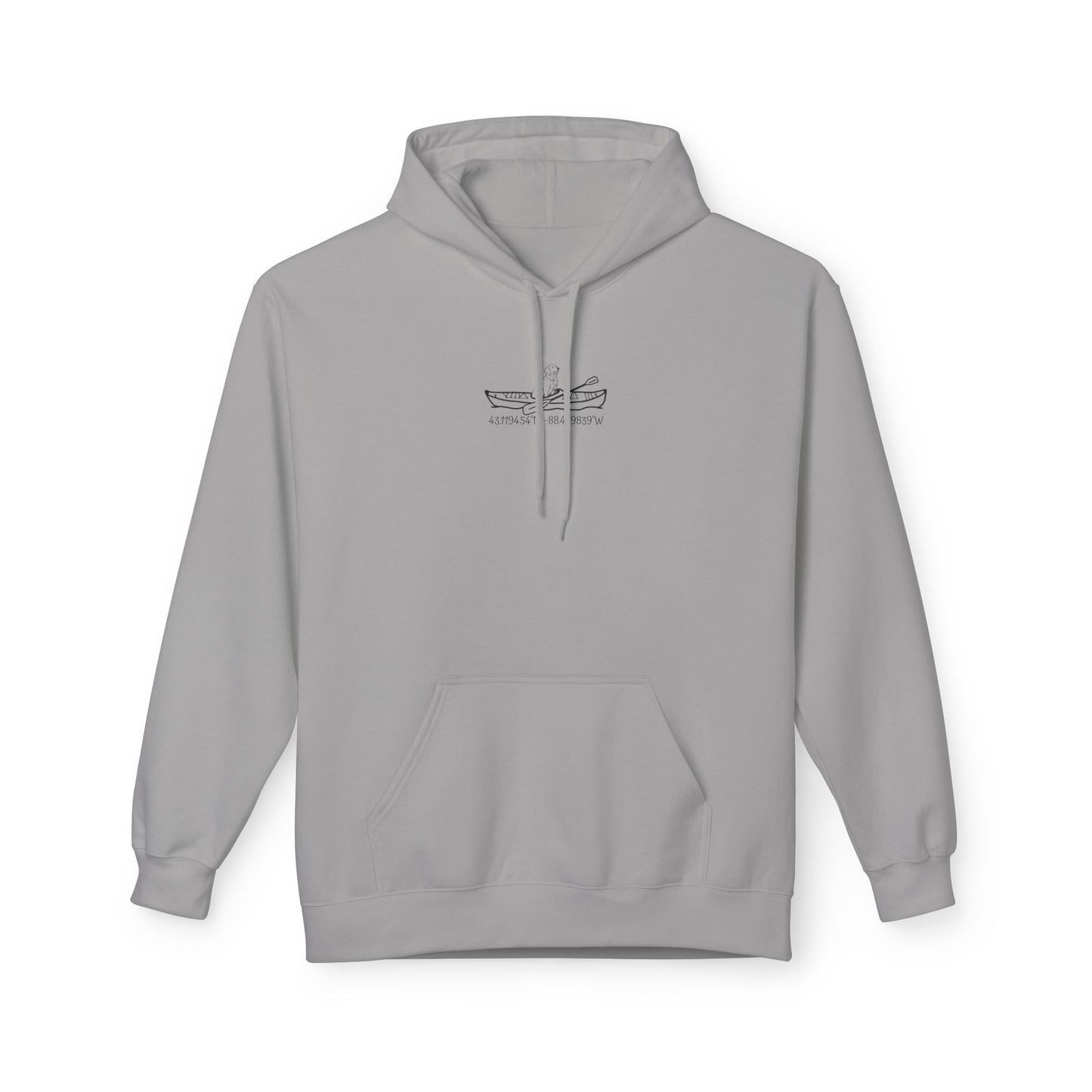 Bite or Beer Fishing, Golden retriever Kayak Dog Midweight Travel Hoodie - Softstyle Gildan