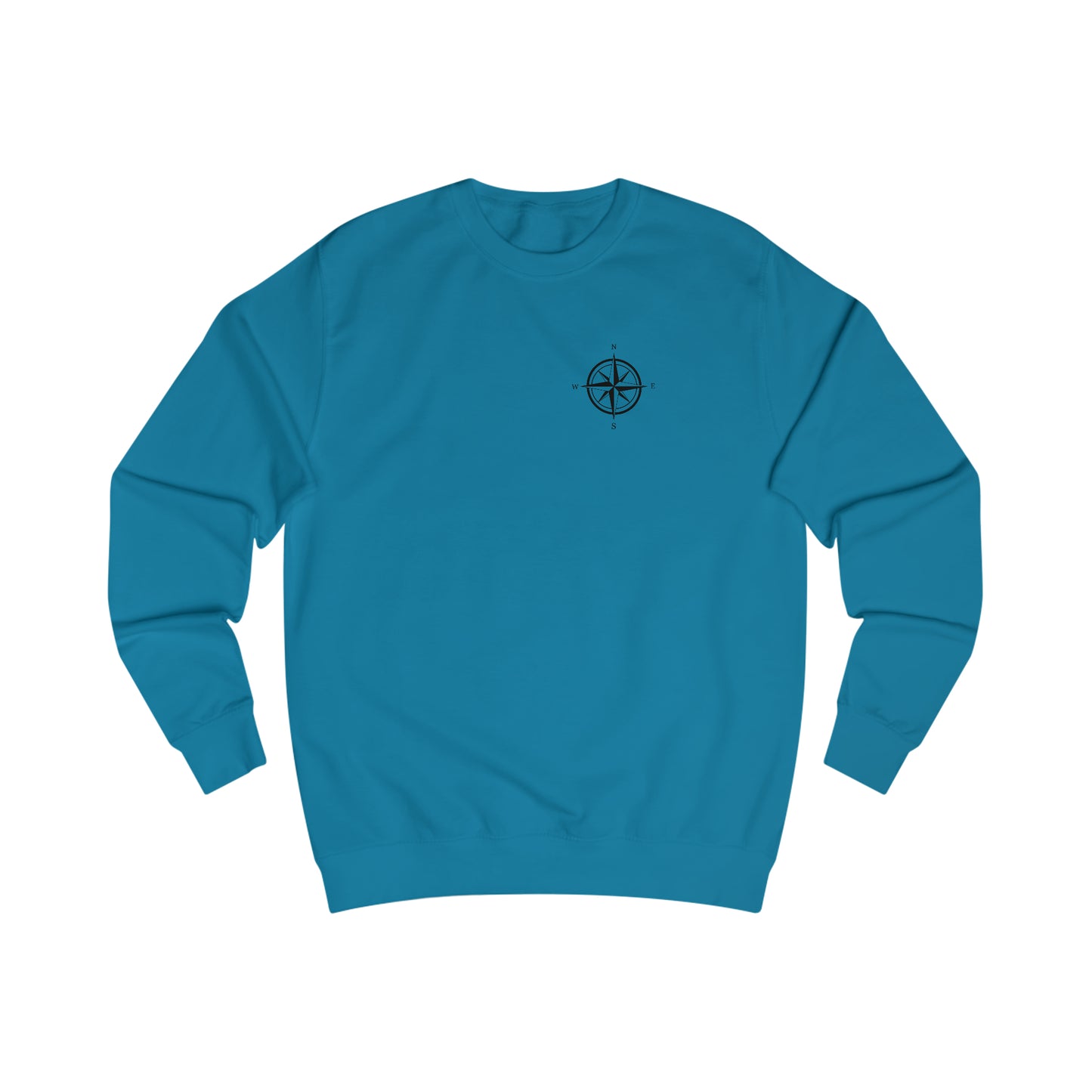 Compass Rose, Pontoon Family with Dogs -  Men's Crewneck