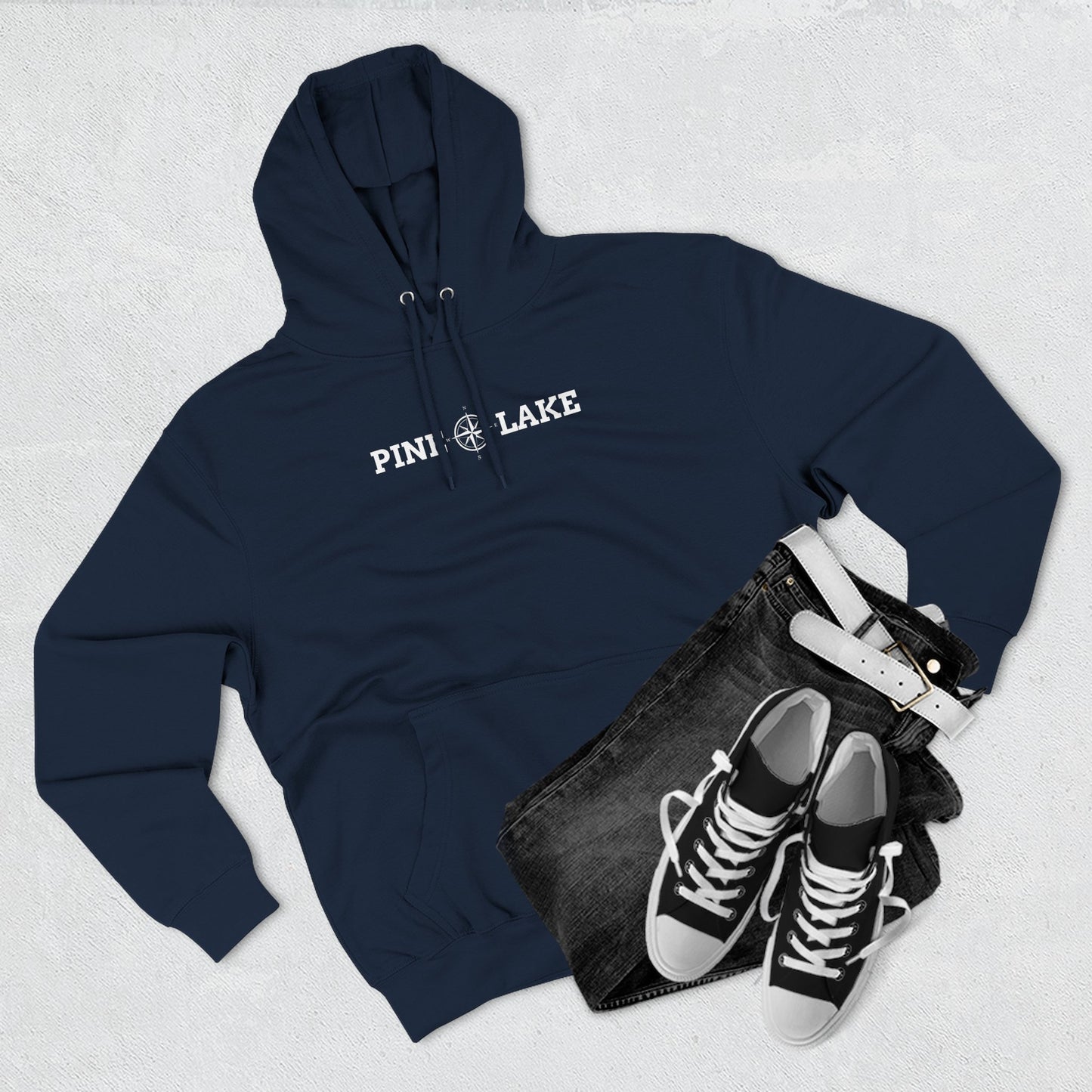 Three Panel Fleece Hoodie - Lane Seven