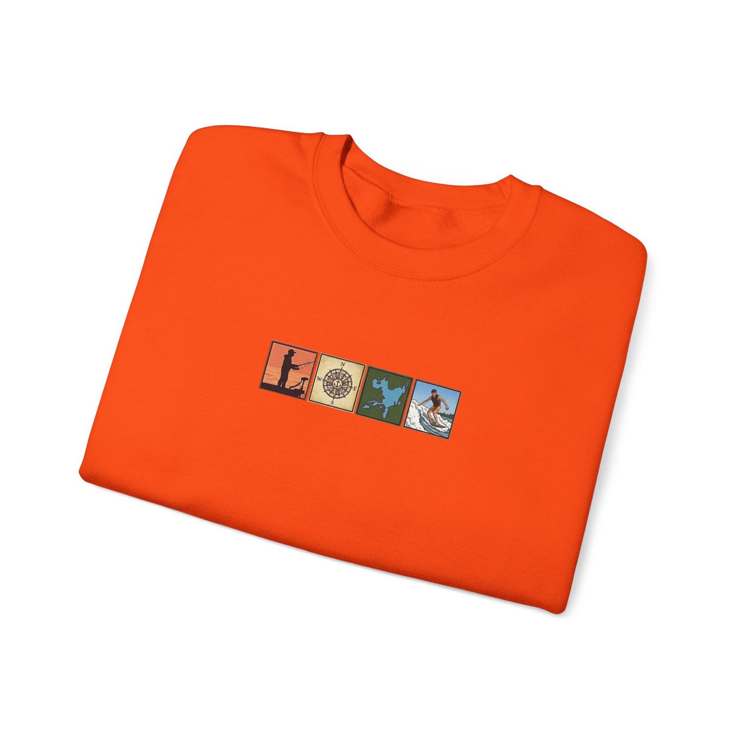Okauchee Lake "Icons Style" - Gildan Crewneck Sweatshirt