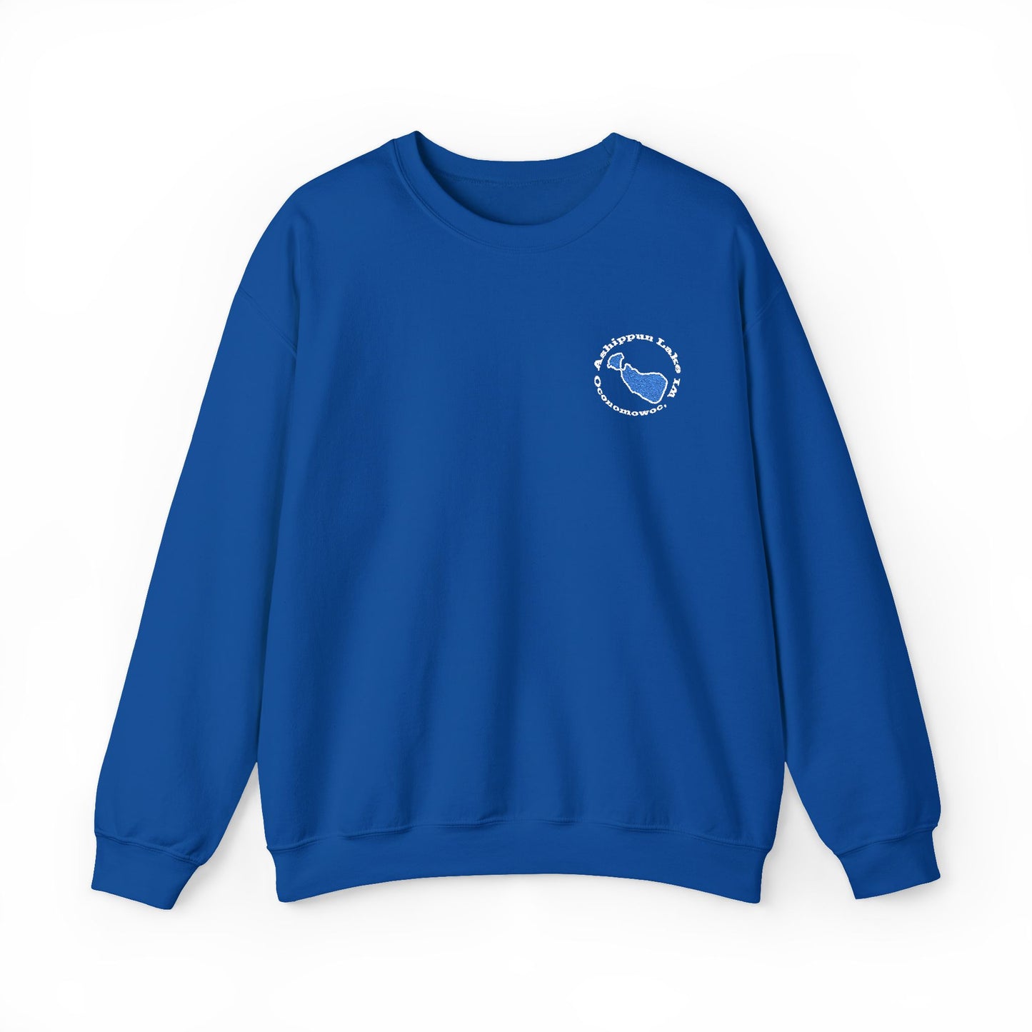 Ashippun Lake Embroidered Crewneck