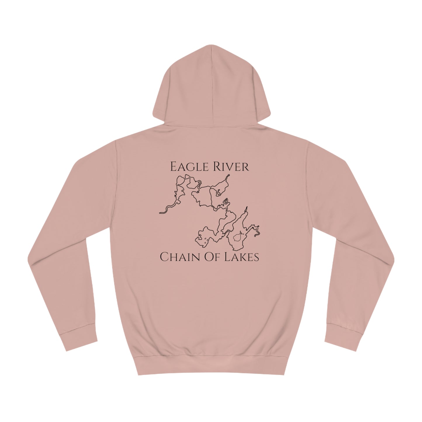Eagle River Pontoon Boat Family Patch - Lac LaBelle Unisex Hoodie Medium Weight