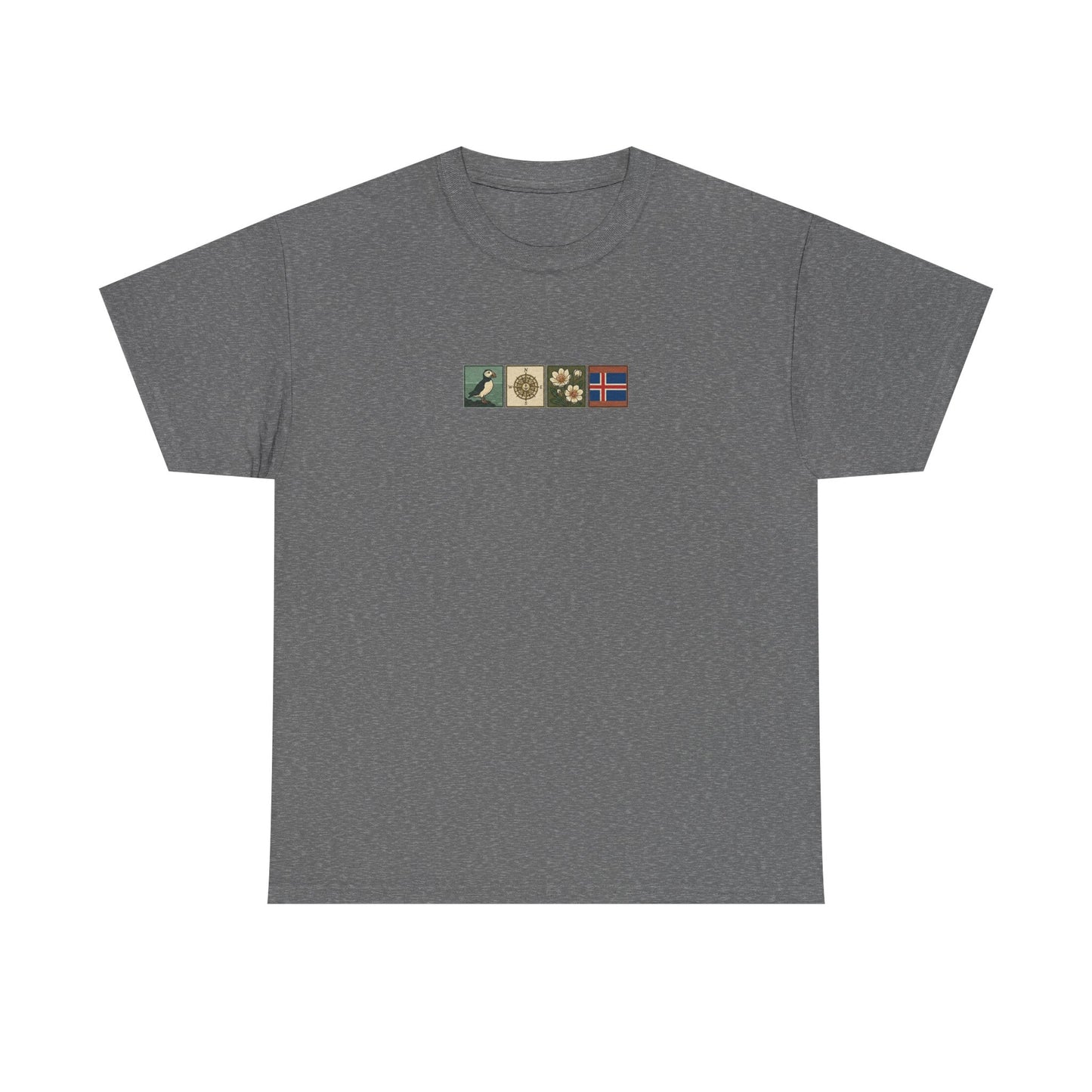 Iceland Vik - 4 panel front design - Unisex Heavy Cotton Tee