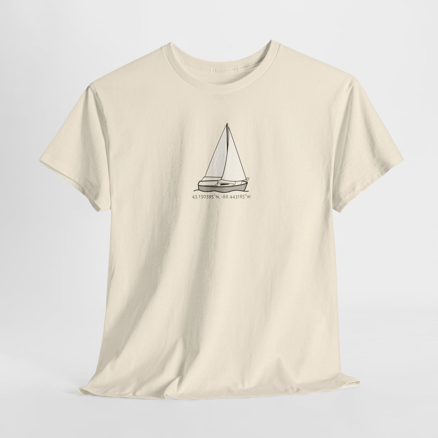 Sailboat Comfort Unisex Heavy Cotton Tee