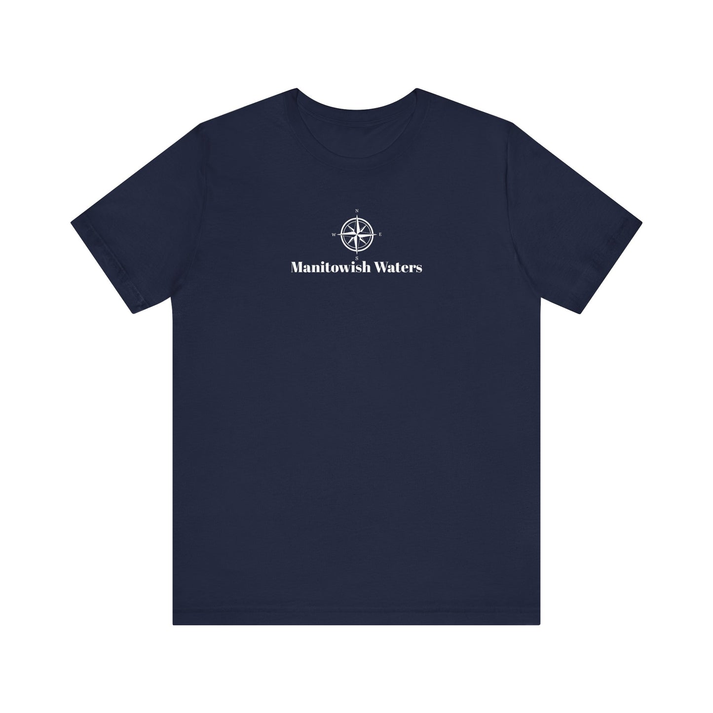 Manitowish Waters Compass Rose Unisex Lightweight Short Sleeve Tee