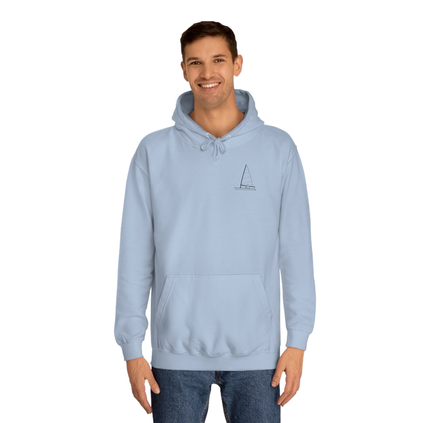 Sailboat Patch, LaBelle Yacht Club - Unisex Hoodie Medium Weight