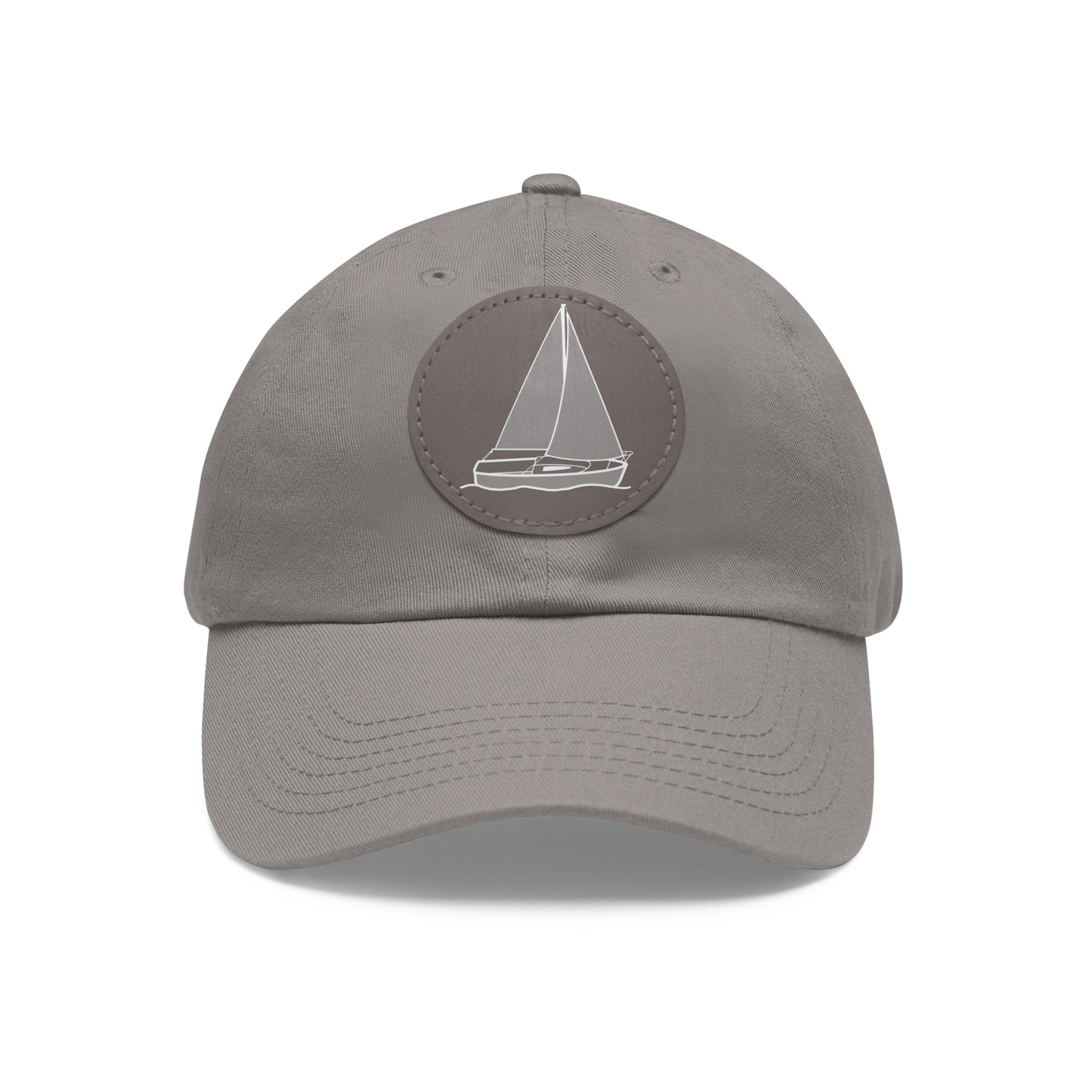 Sailboat Comfort model Hat with Leather Patch (Round)