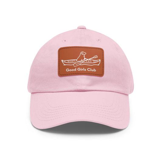 Good Girls Club Lab Kayak Dog - Hat with Leather Patch