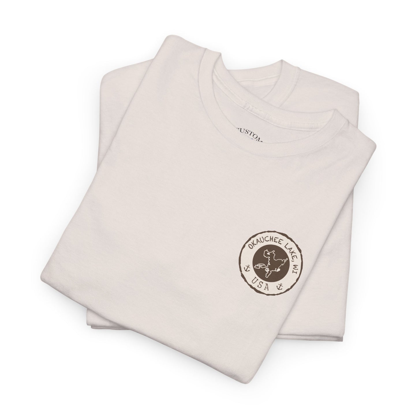 Okauchee Lake Unisex Heavy Tee - Vintage Postmark Style