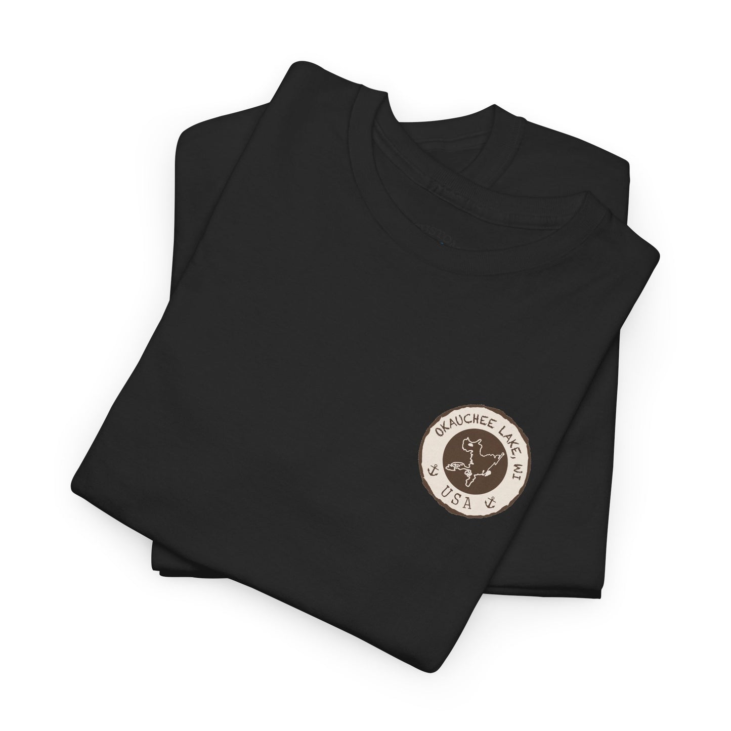 Okauchee Lake Unisex Heavy Tee - Vintage Postmark Style