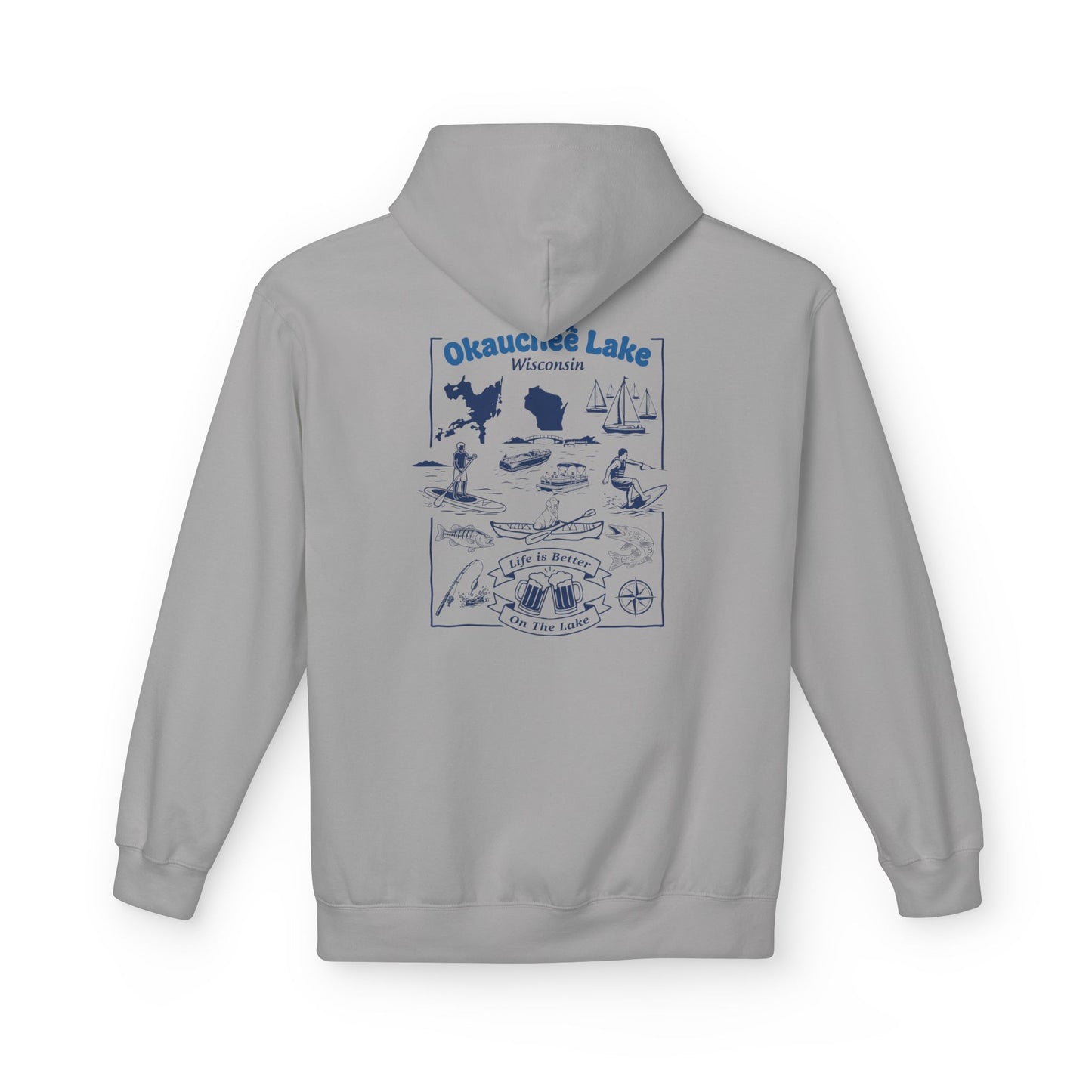 Okauchee Lake Midweight Travel Hoodie -  FD Style #1 (CLC)