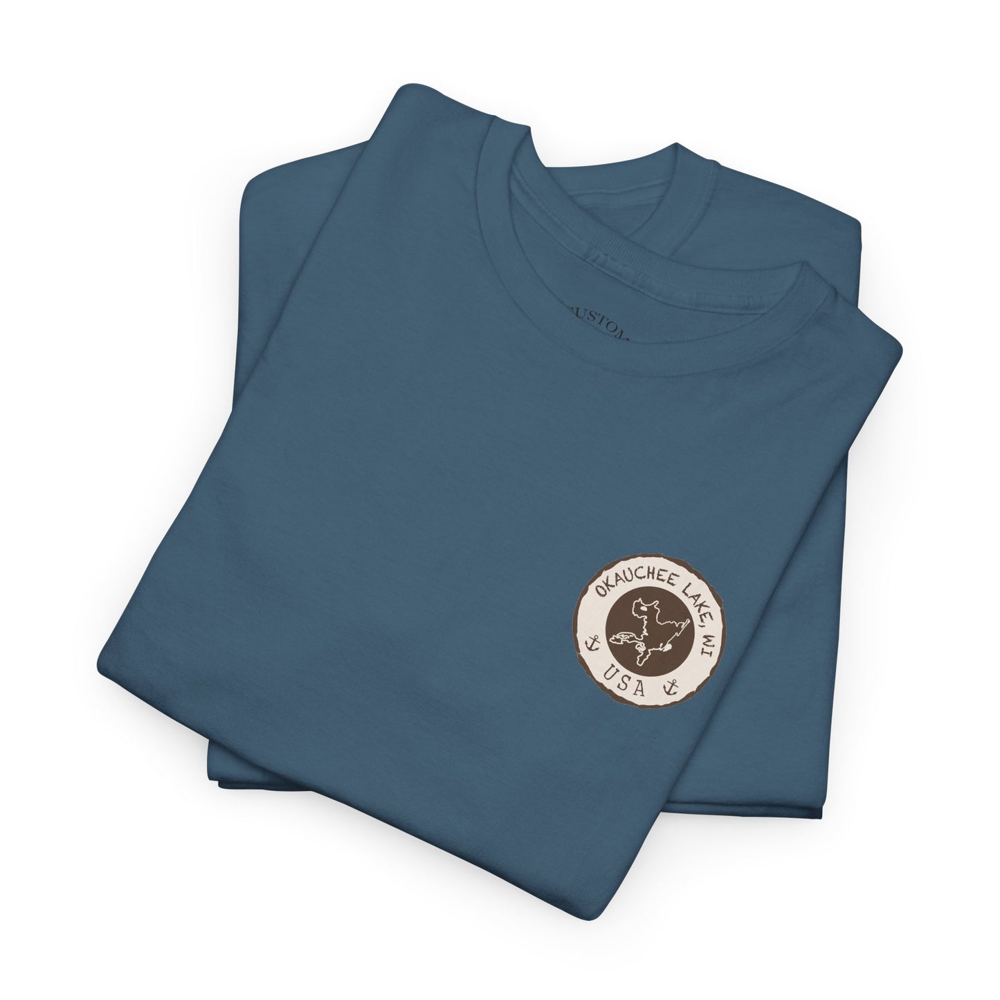 Okauchee Lake Unisex Heavy Tee - Vintage Postmark Style