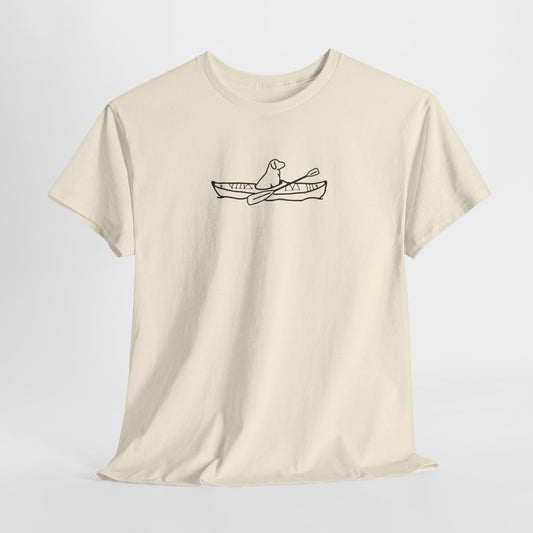 Kayak Dog Lab Unisex Heavy Cotton Tee