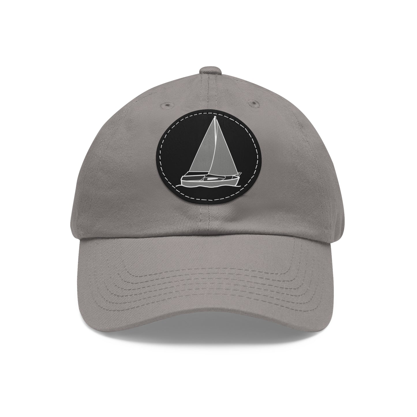 Sailboat Comfort model Hat with Leather Patch (Round)