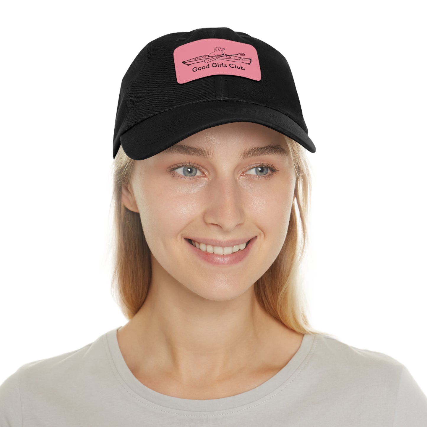 Good Girls Club Dachshund Kayak Dog - Hat with Leather Patch