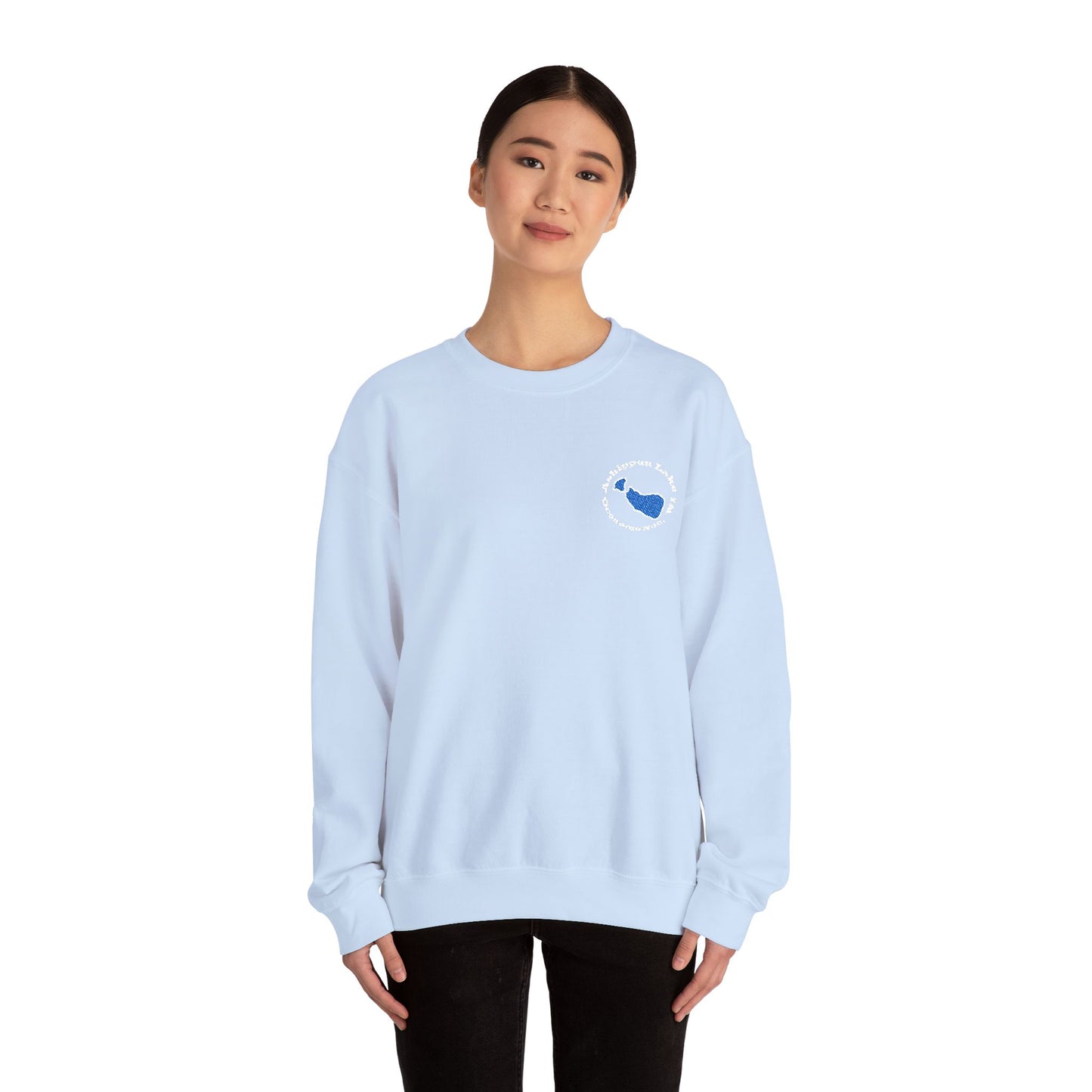 Ashippun Lake Embroidered Crewneck