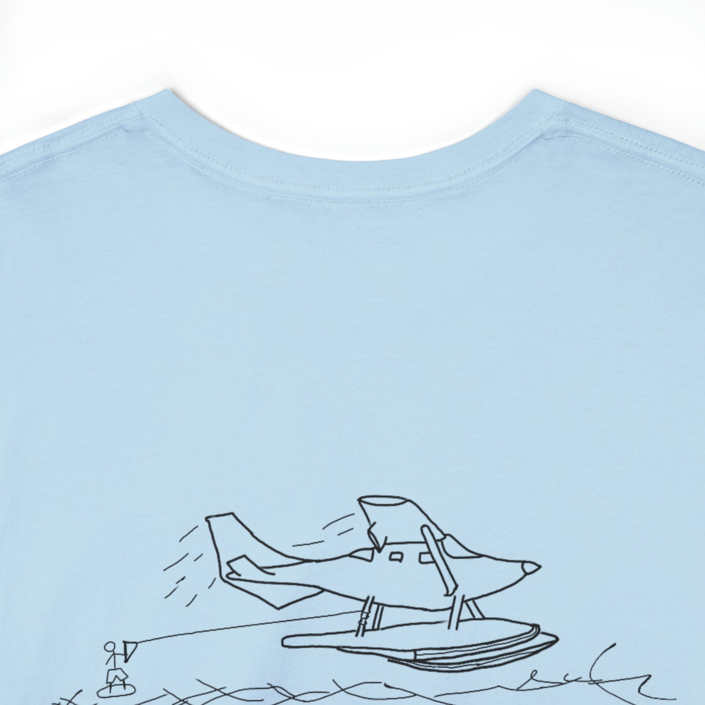 Float Plane - Lac LaBelle Unisex Heavyweight Short Sleeve Tee