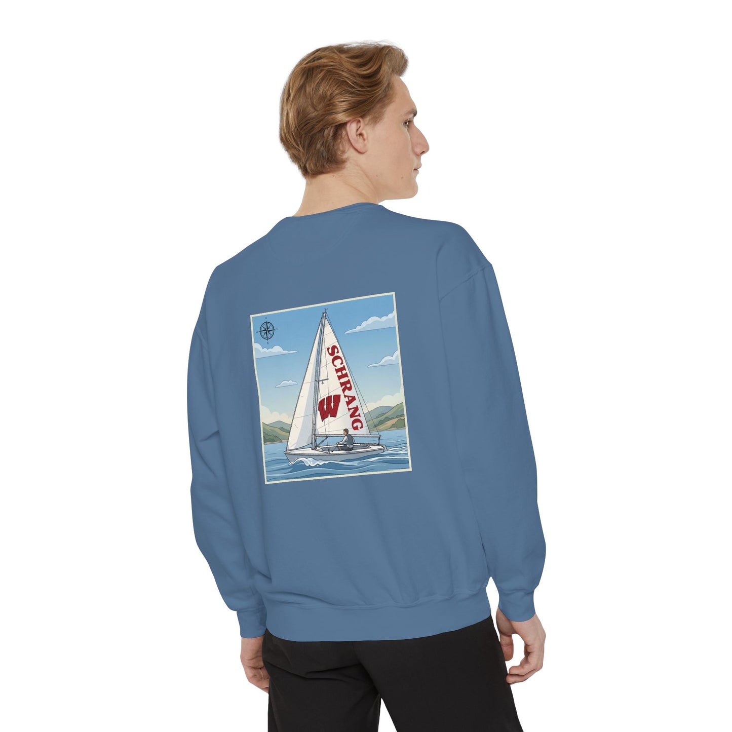 Custom Graphic Sailing - Comfort Colors Crewneck