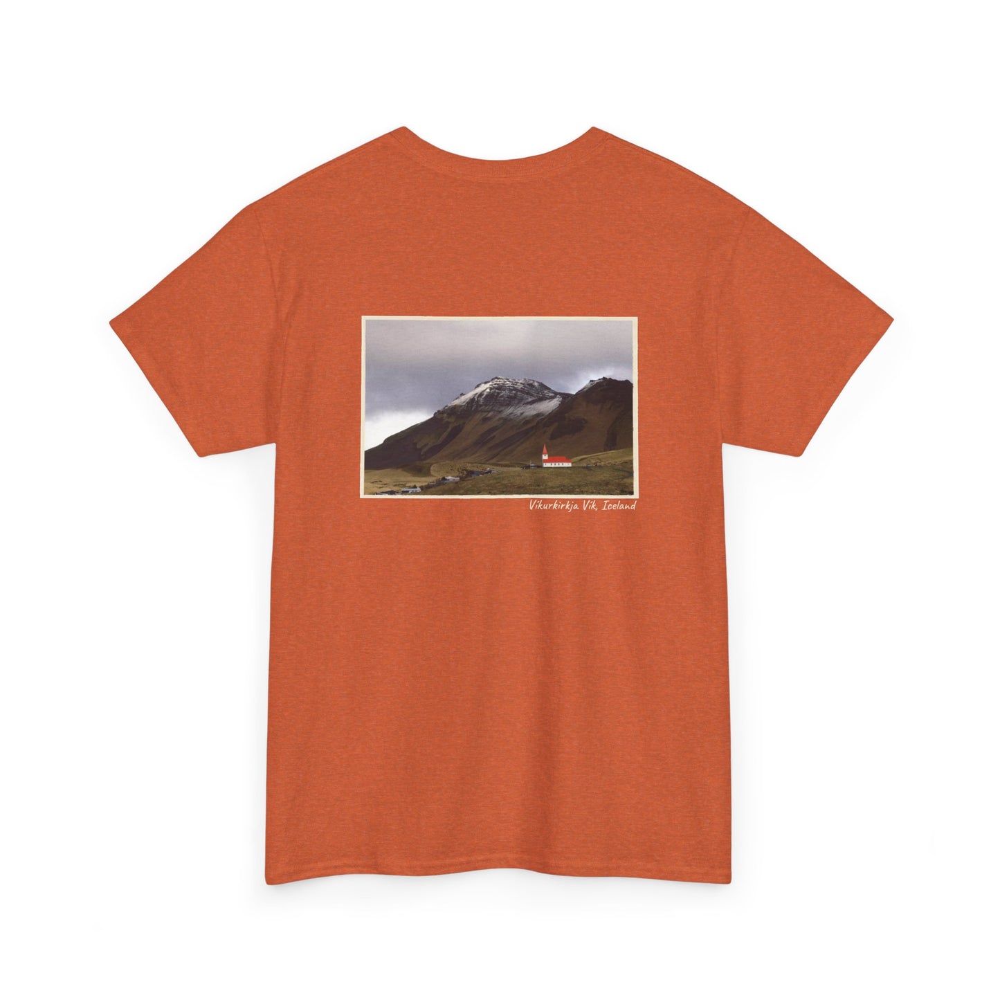 Iceland Vik - 4 panel front design - Unisex Heavy Cotton Tee