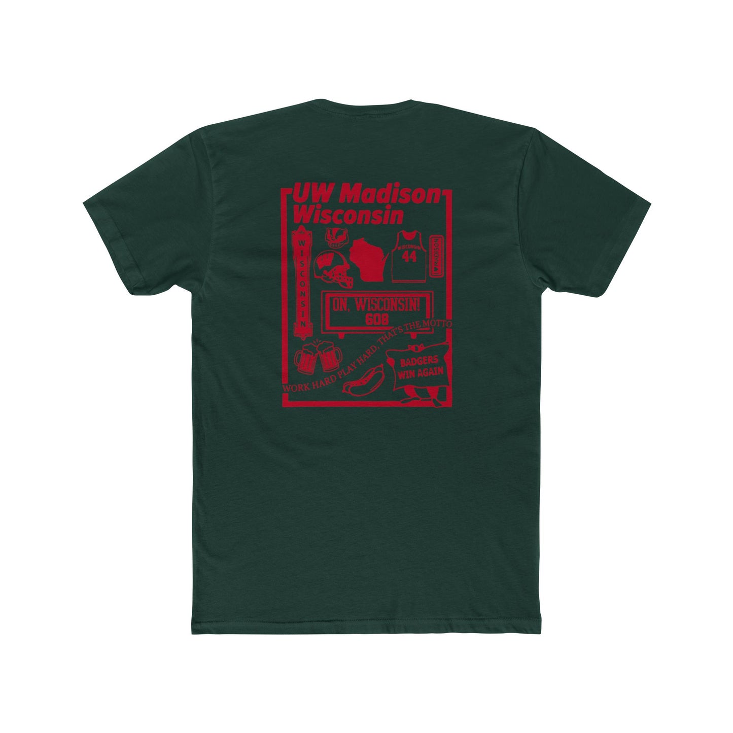 ToOrder Wisconsin Badgers Icon Tee — Gildan Softstyle