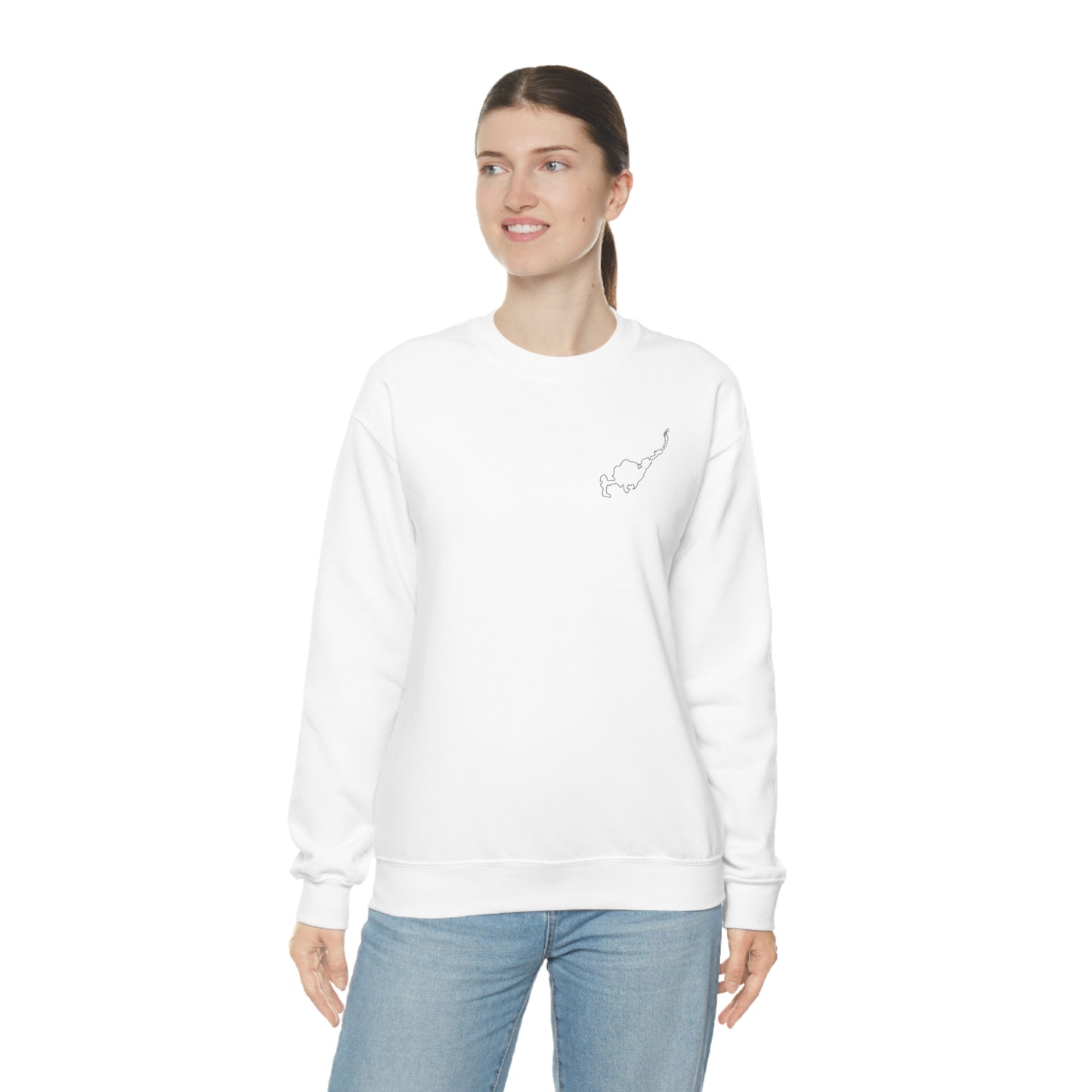 Paddle Board Girl - Park Lake Unisex Heavy Blend™ Crewneck Sweatshirt